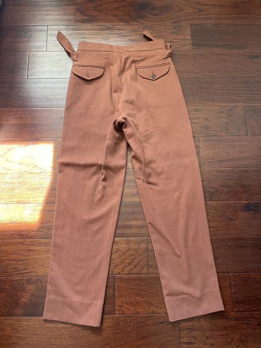 Bode Bode herringbone cotton trousers | Grailed