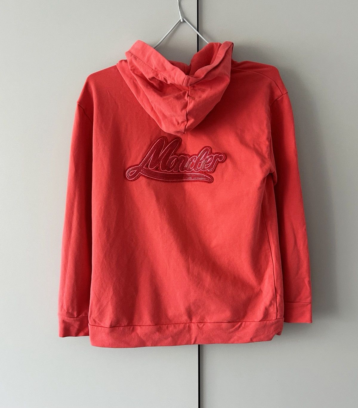 Moncler Moncler red coral girl hoodie size 10 anna 140cm Size XXS / US 00 / IT 34 - 2 Thumbnail
