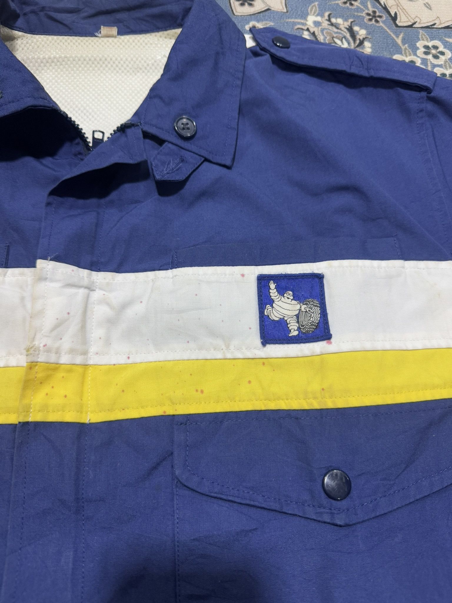 Sports Specialties × Vintage Vintage Michelin Riken Officer Crew Shirt Size US L / EU 52-54 / 3 - 6 Thumbnail