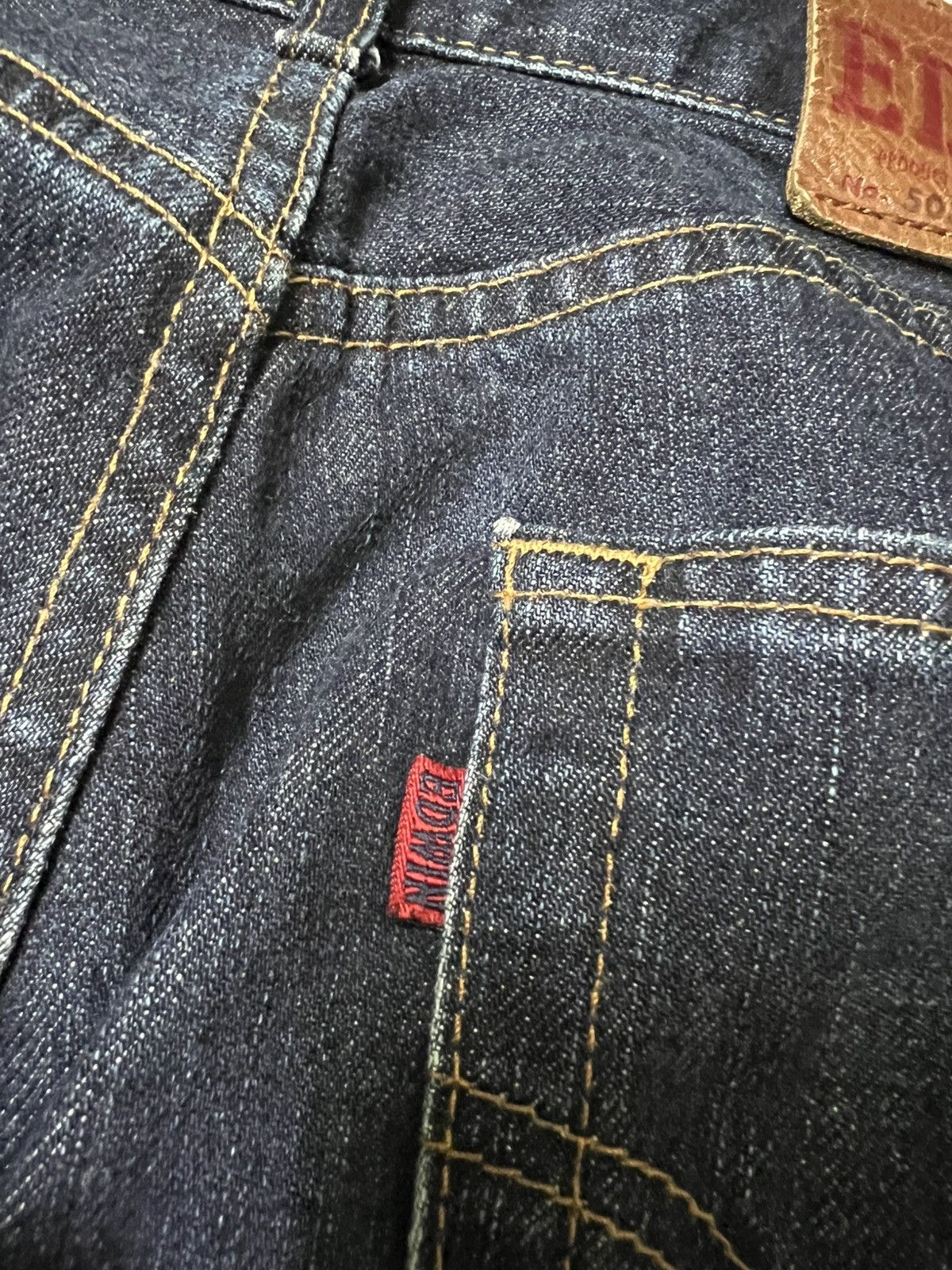 Edwin × If Six Was Nine × Japanese Brand 💥Baggy💥Vintage Edwin 503z Washed Distress Jean Size US 29 - 17 Thumbnail