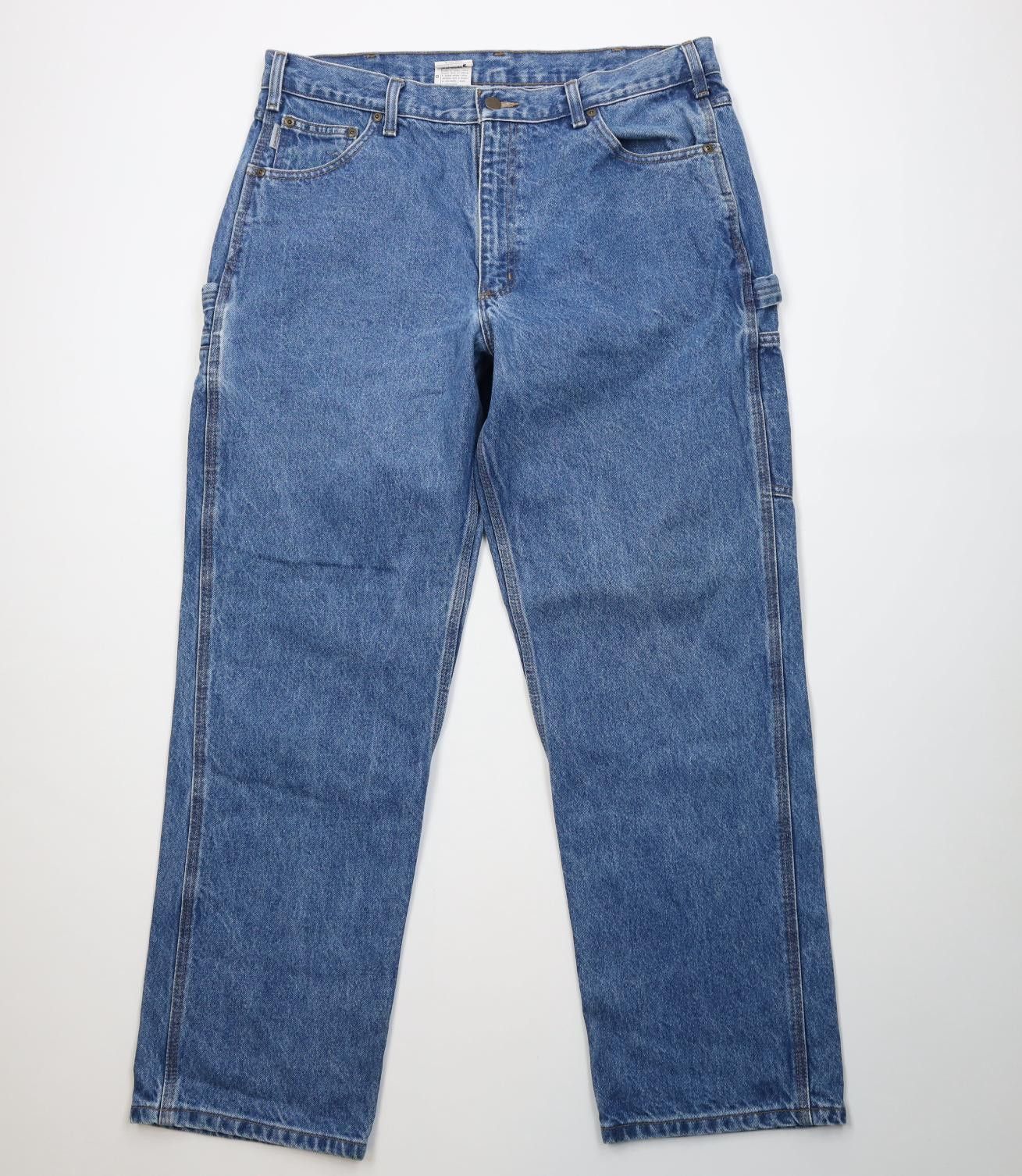 Carhartt Vintage Y2K Carhartt Fit Wide Leg Dungaree Denim Jeans Size US 38 / EU 54 - 1 Thumbnail
