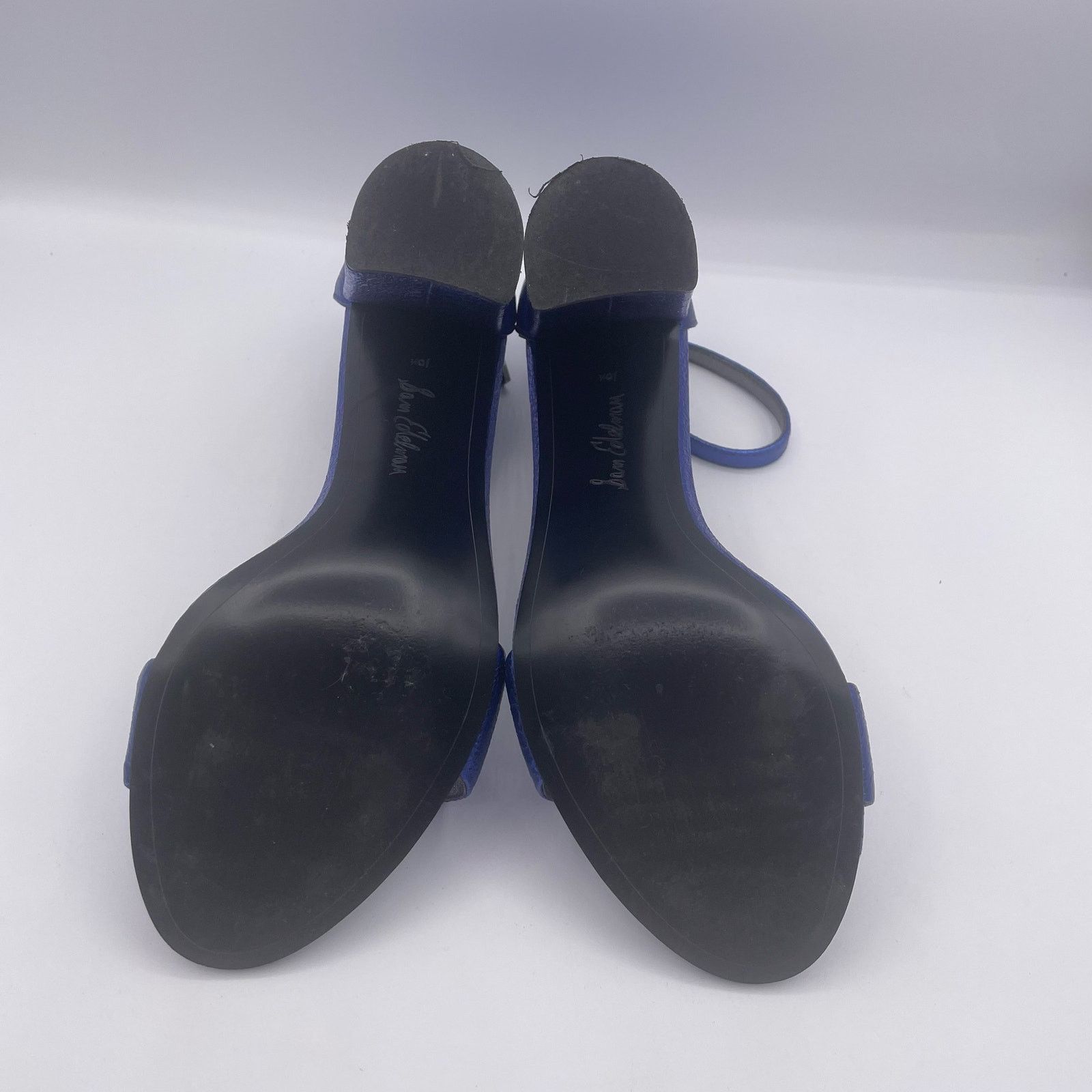 Sam Edelman Sam Edelman Yaro Metallic Blue Heels Pumps 10.5 Size US 10.5 / IT 40.5 - 7 Thumbnail