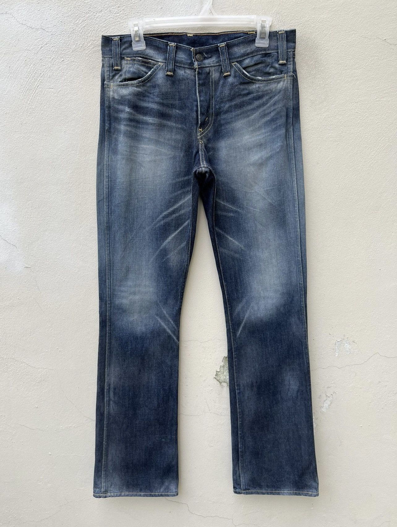 2005 LVC Levi’s 607 Big E Orange Tab Denim Bootcut Jeans