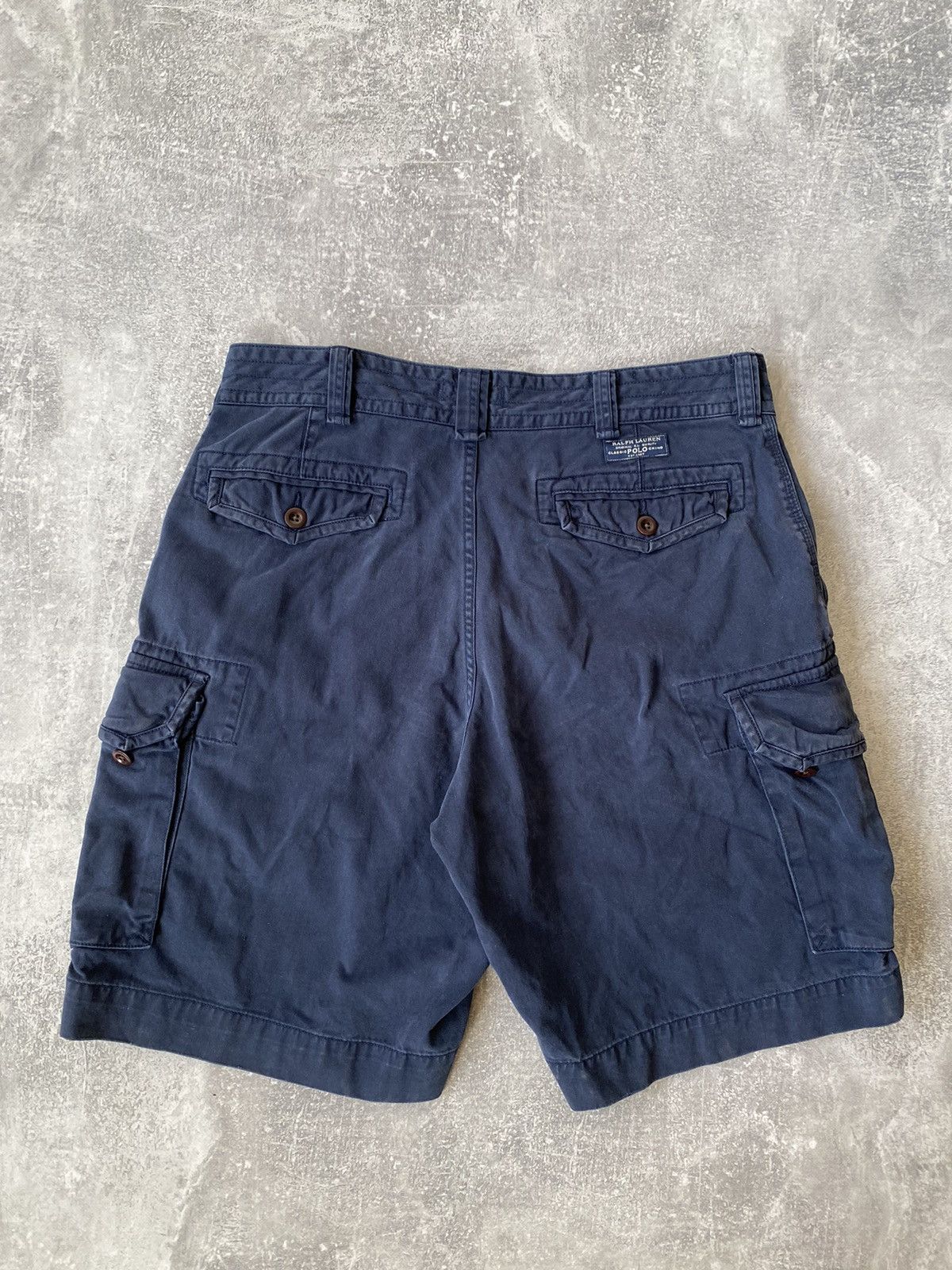 Polo Ralph Lauren × Vintage Polo Ralph Lauren Cargo Shorts Pockets Distressed Size US 36 / EU 52 - 1 Thumbnail