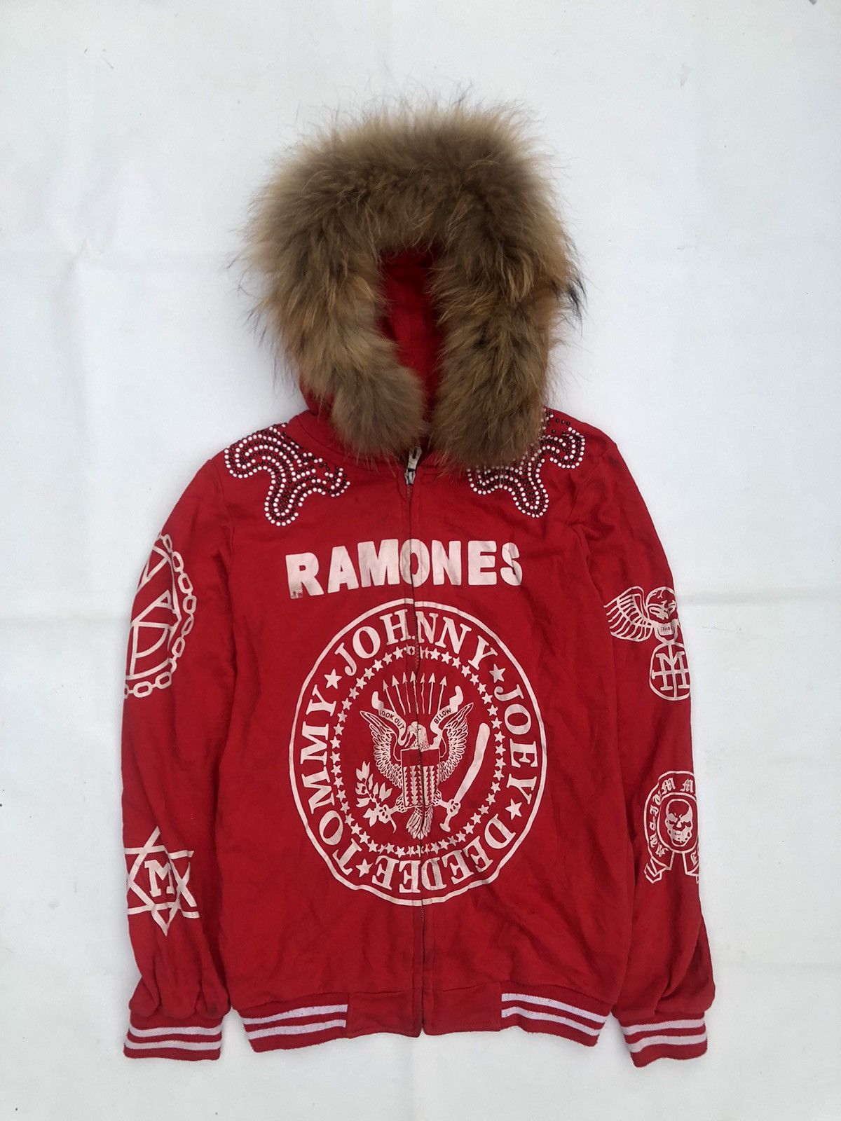 If Six Was Nine Japanese Poem Skull Ramones Fur hoodie Zipper LGB Style Size US M / EU 48-50 / 2 - 1 Thumbnail