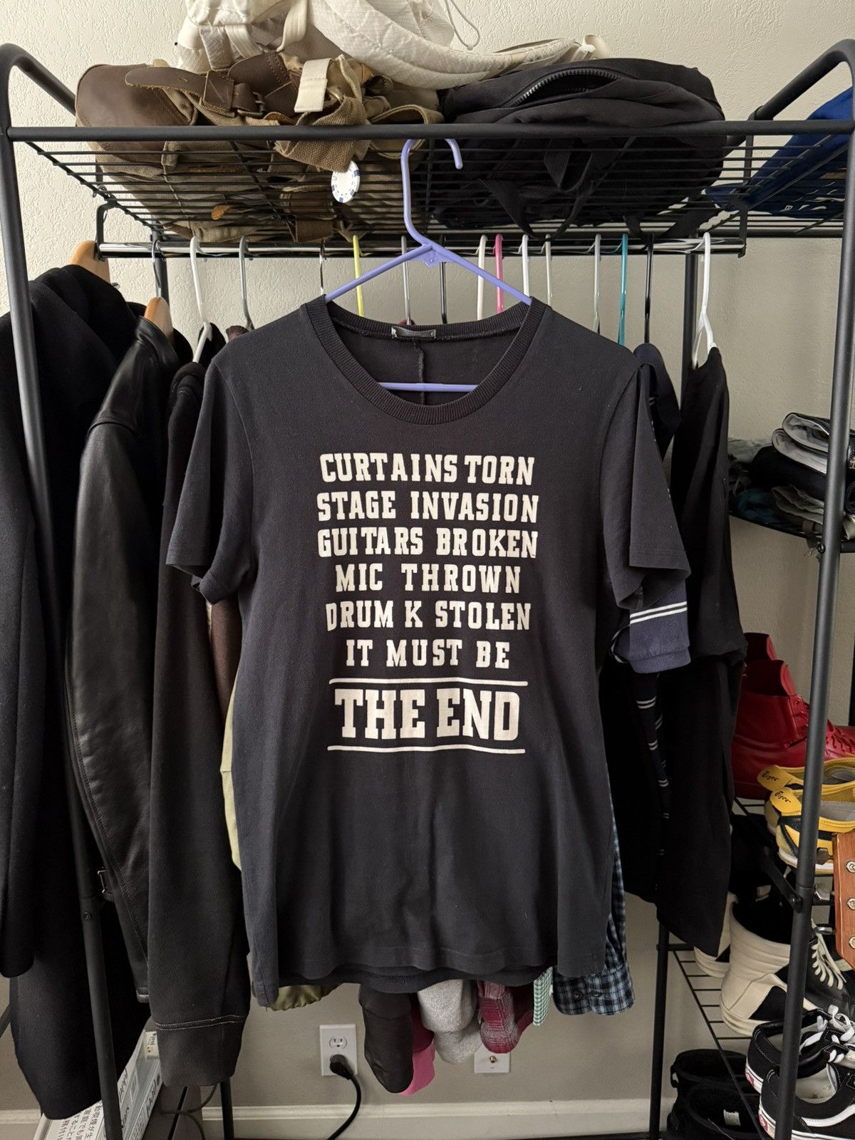 Dior × Hedi Slimane Dior Homme AW05 “The End” Runway Tee | Grailed