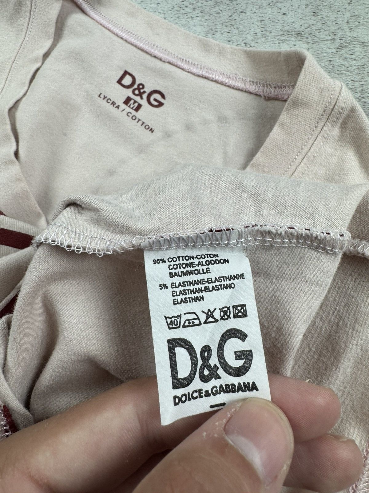 Dolce & Gabbana Dolce & Gabbana Slim Cotton Lycra Vintage Y2K Logo Jersey Women’s T Shirt Top Size M / US 6-8 / IT 42-44 - 10 Thumbnail