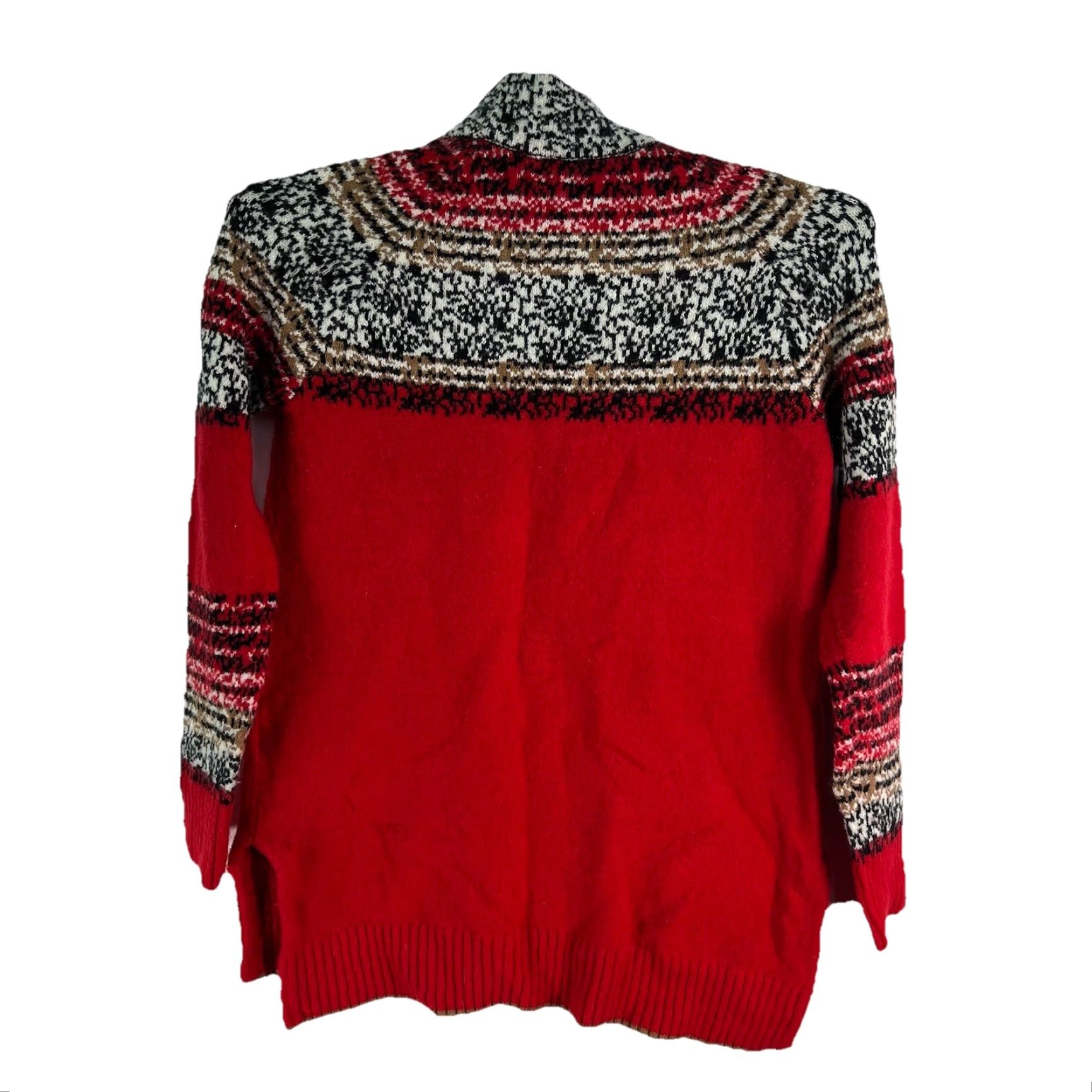 Anthropologie Moth by Anthropologie Wool Blend High Neck Pullover Sweater Women’s XS Red Size XS / US 0-2 / IT 36-38 - 5 Thumbnail