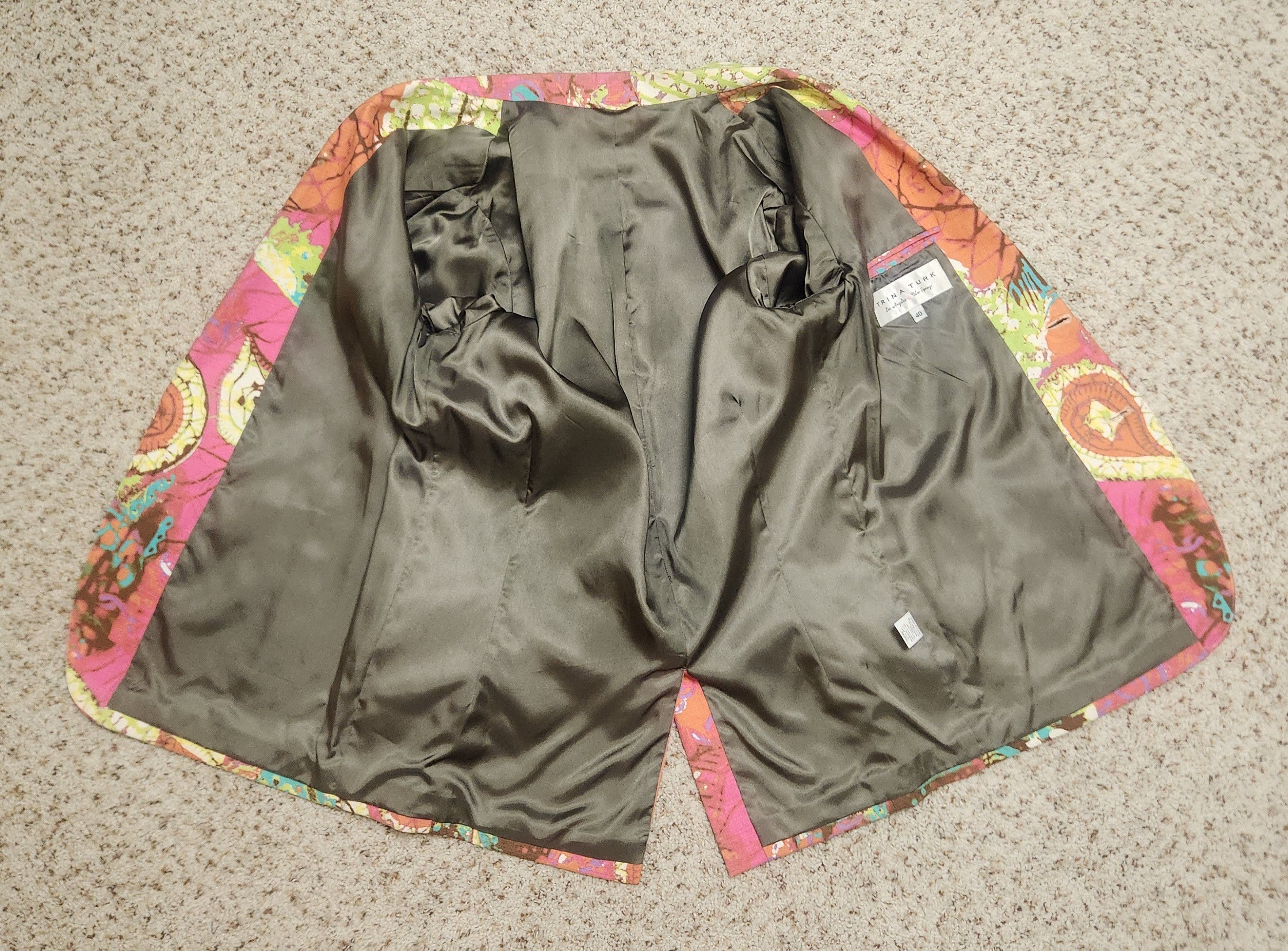 Other Trina Turk men's coat 40R vintage 1990s wild Size 40R - 6 Thumbnail
