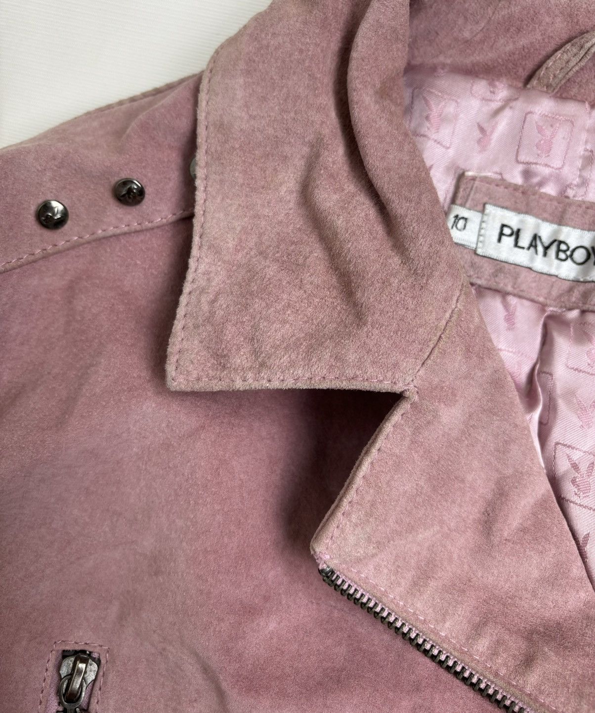 Playboy × Vintage Playboy vintage 2004 leather biker jacket Size M / US 6-8 / IT 42-44 - 3 Thumbnail