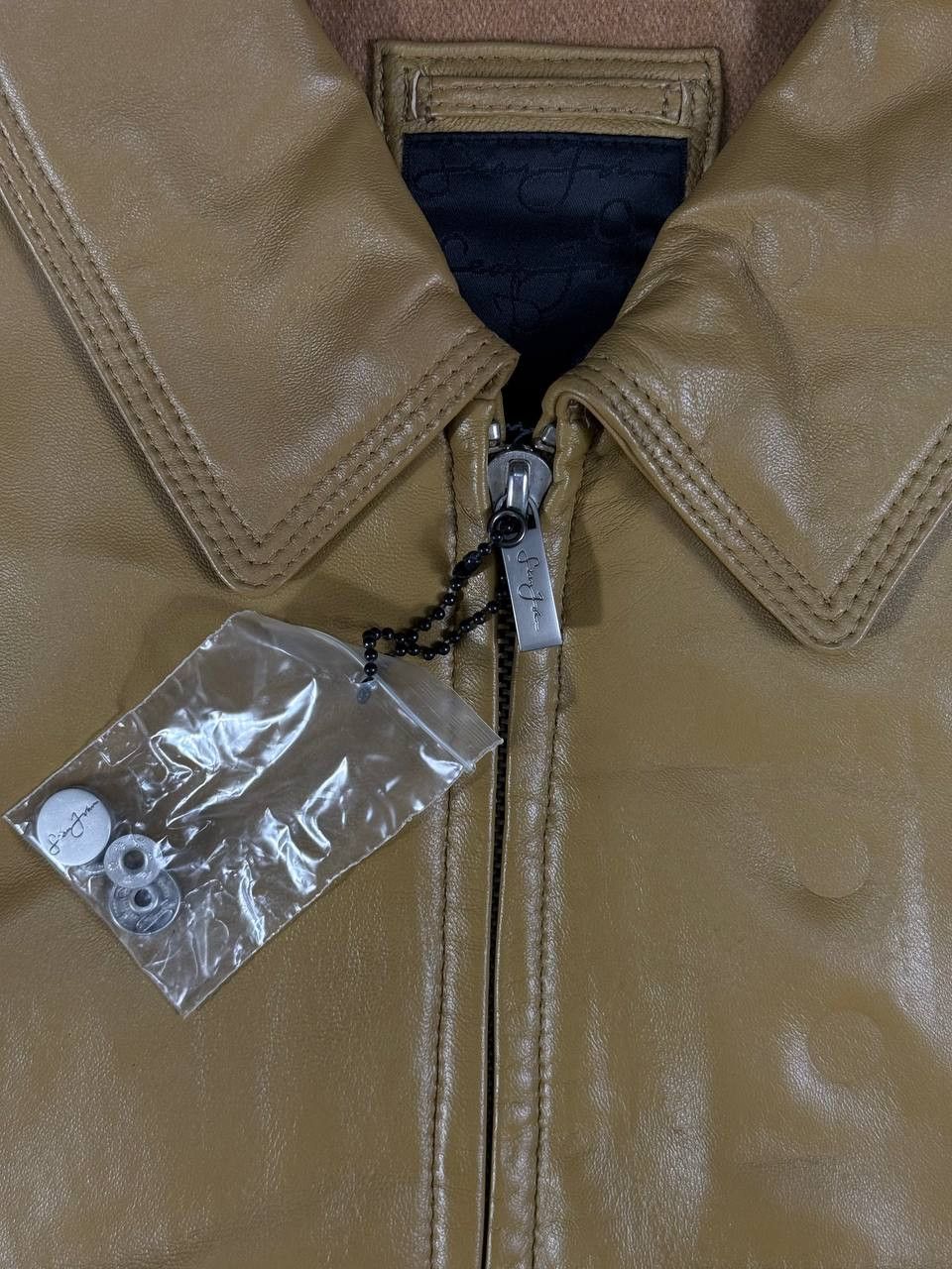 Sean John Sean John Leather Jacket 90s Y2K Signature Logo Bomber Size US XL / EU 56 / 4 - 6 Thumbnail