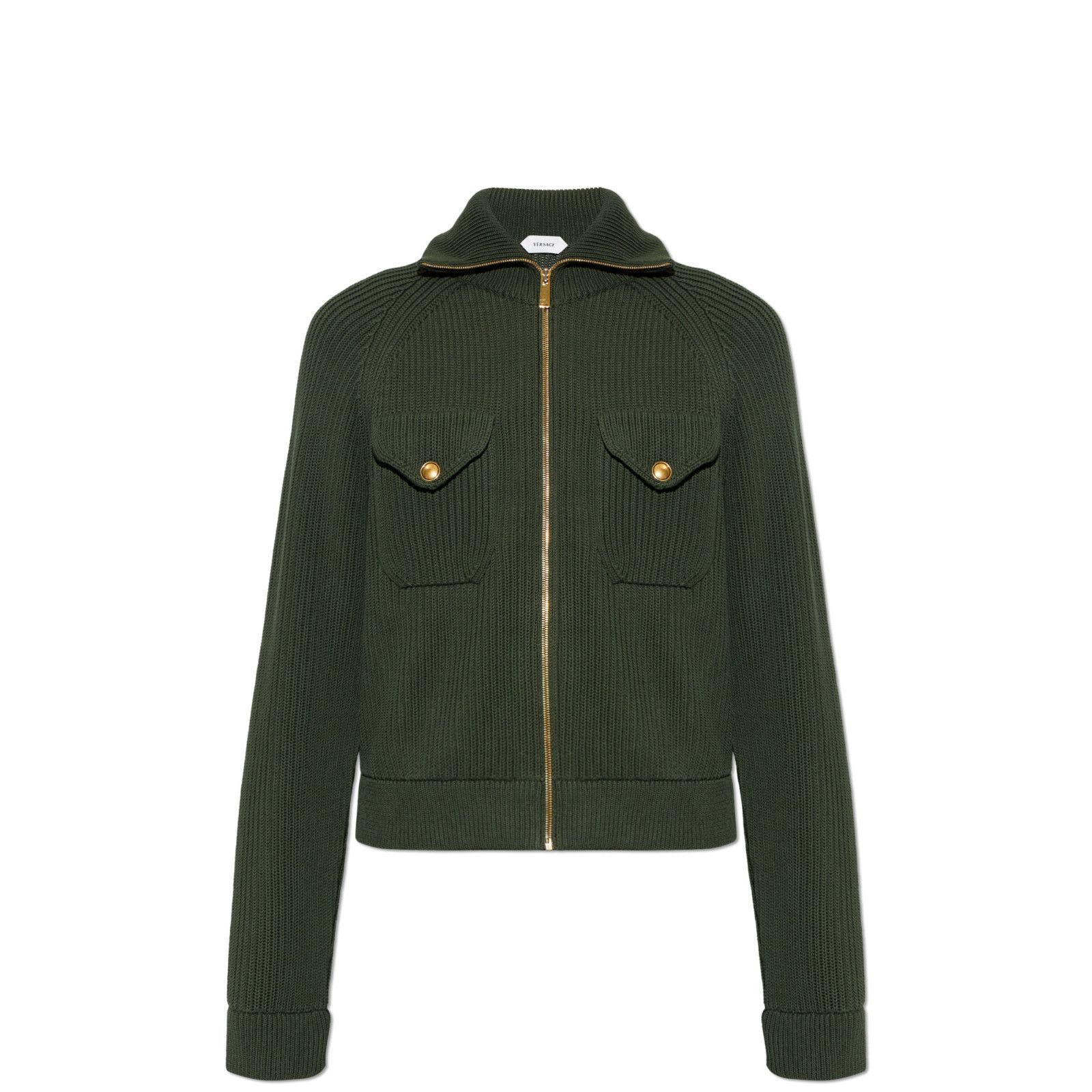 Versace VERSACE Green Cardigan With Pockets New & Authentic (Men's s Size US XL / EU 56 / 4 - 1 Preview