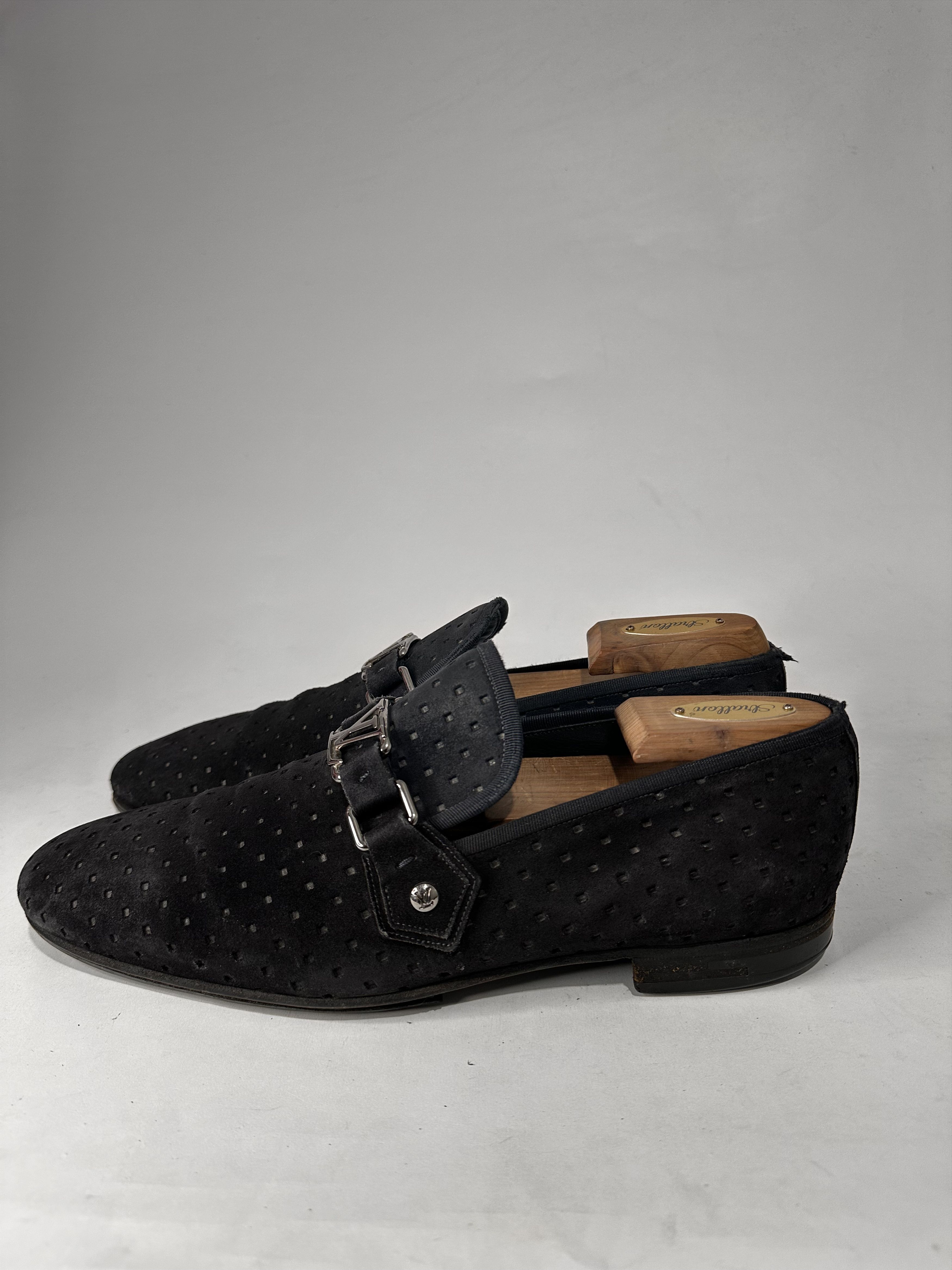 Louis Vuitton Louis Vuitton Montaigne Black Velvet Logo Loafer Size 8.5Uk. Size US 8.5 / EU 41-42 - 3 Thumbnail