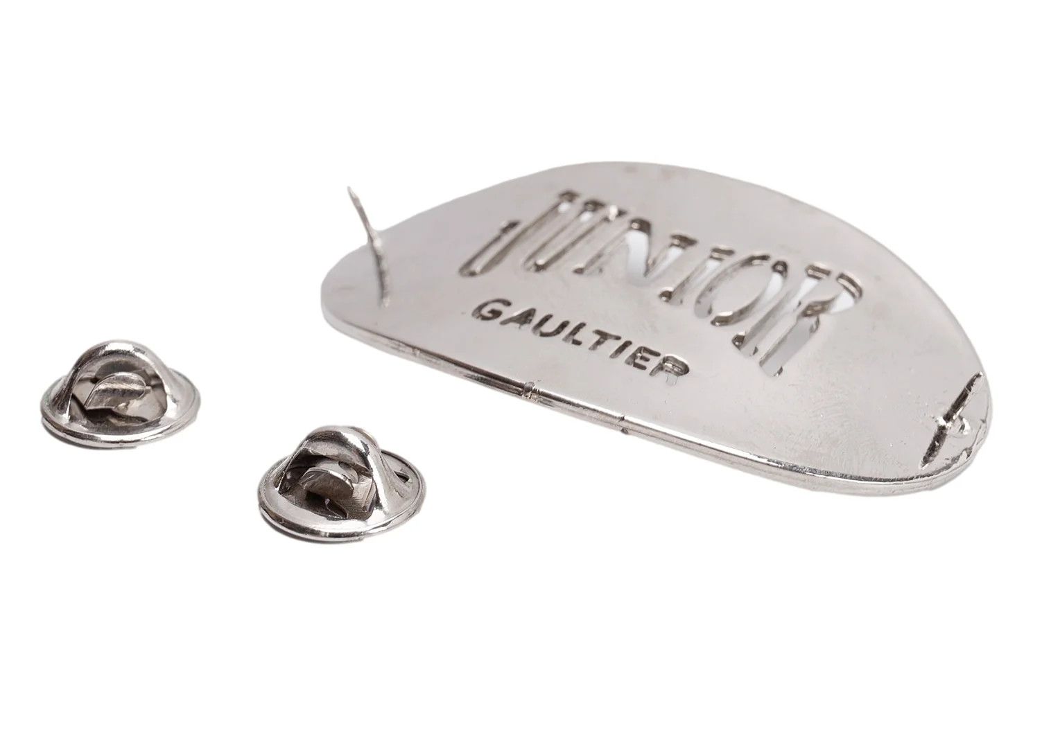 Jean Paul Gaultier Junior Gaultier Logo Plate Color Pin Silver Size ONE SIZE - 4 Thumbnail