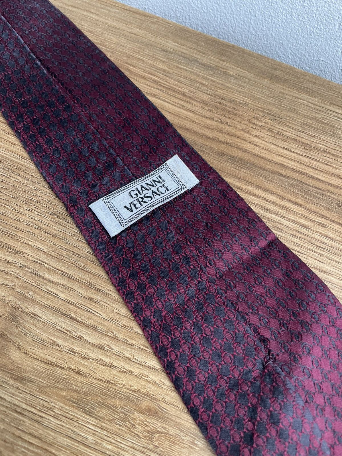 Versace Rare Gianni Versace Vintage 90s Medusa Logo 100% Silk Tie Size ONE SIZE - 5 Thumbnail