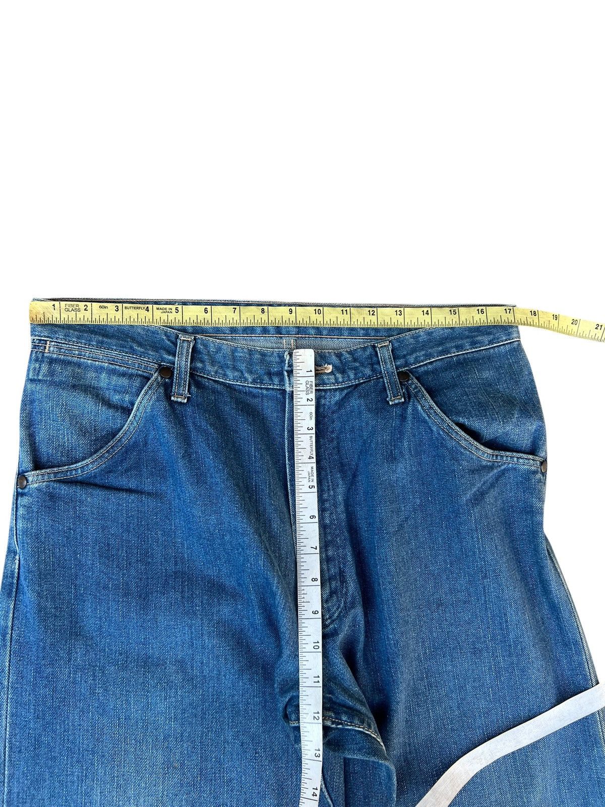 Vintage Vintage 90s Wrangler Blue Bell Fade Denim Selvedge Jeans Size US 34 / EU 50 - 4 Thumbnail
