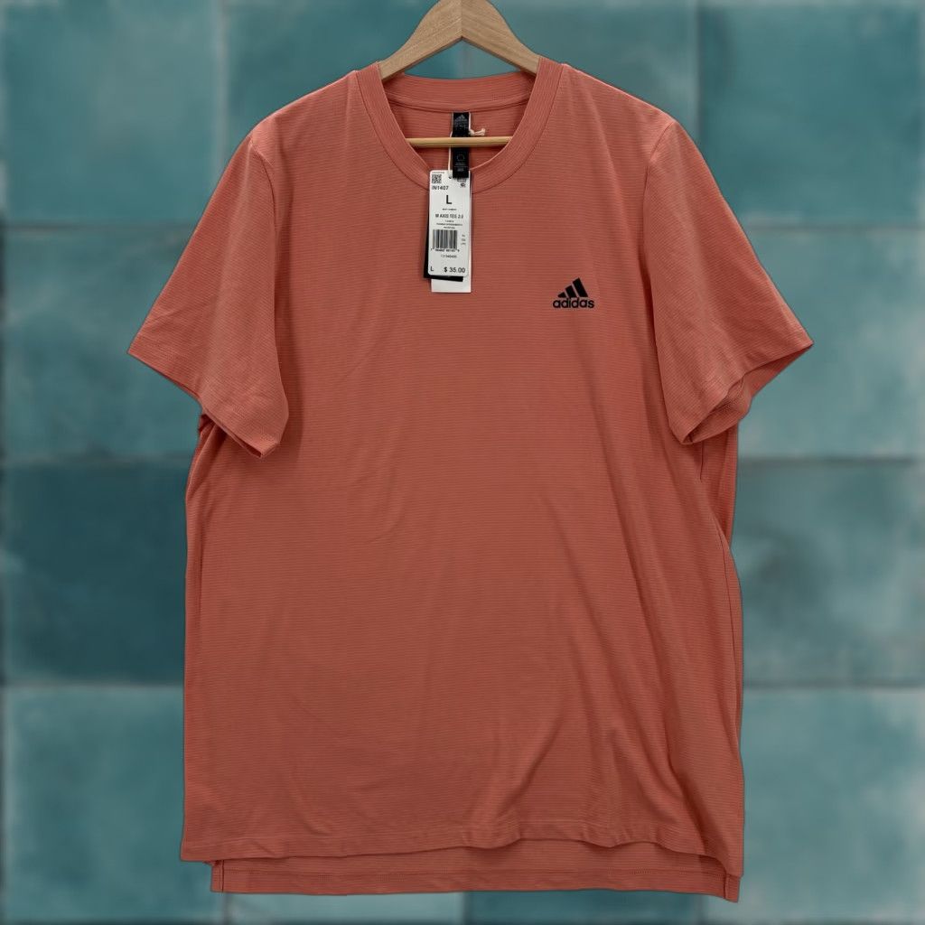 Adidas Adidas Axis Tee 2.0 Shirt Mens Large Orange Wonder Clay Training Athletic Gym Size US L / EU 52-54 / 3 - 1 Thumbnail