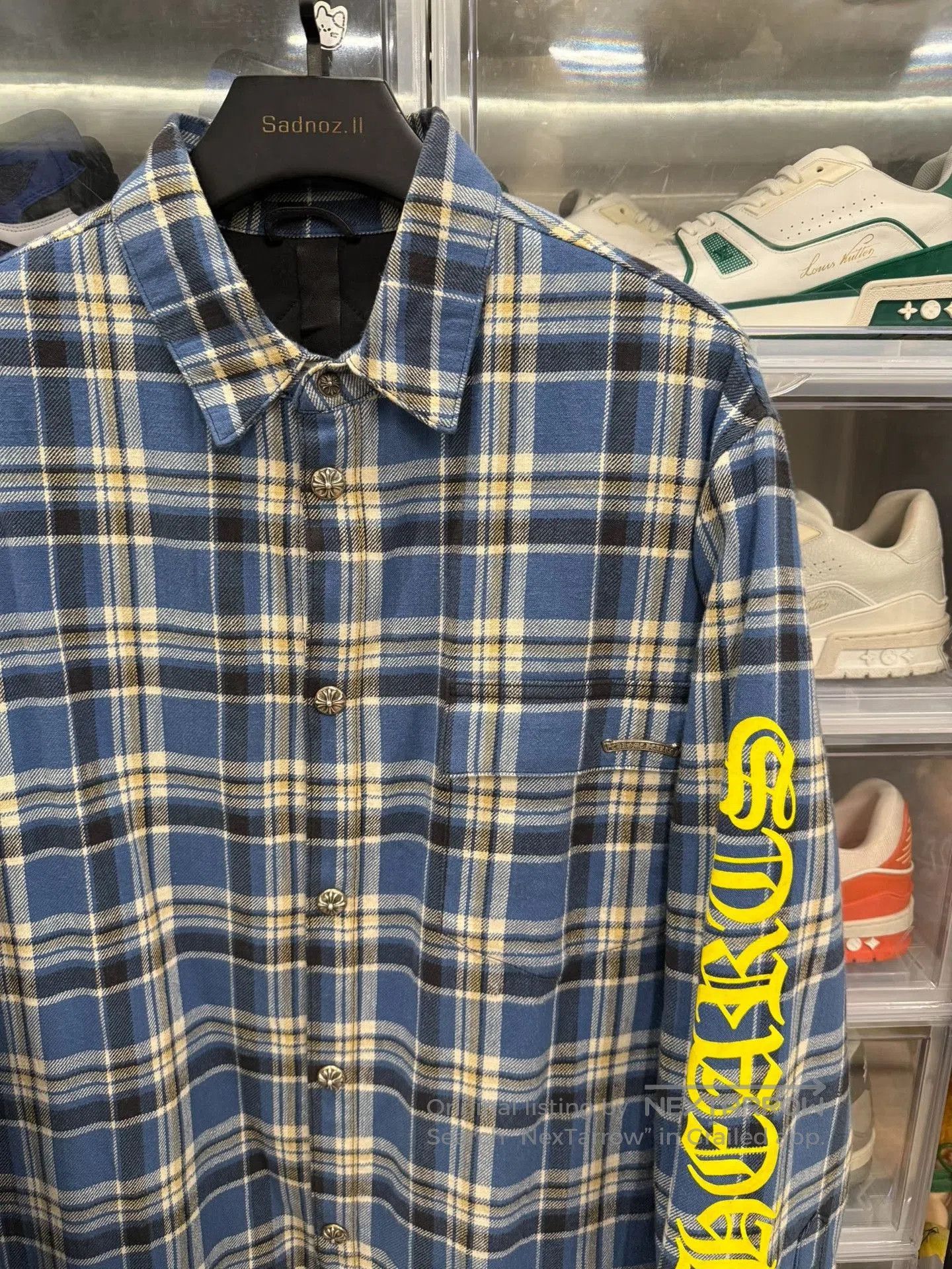 Chrome Hearts Chrome Hearts Yellow Sanskrit Shirt Jacket. Size US XL / EU 56 / 4 - 2 Thumbnail