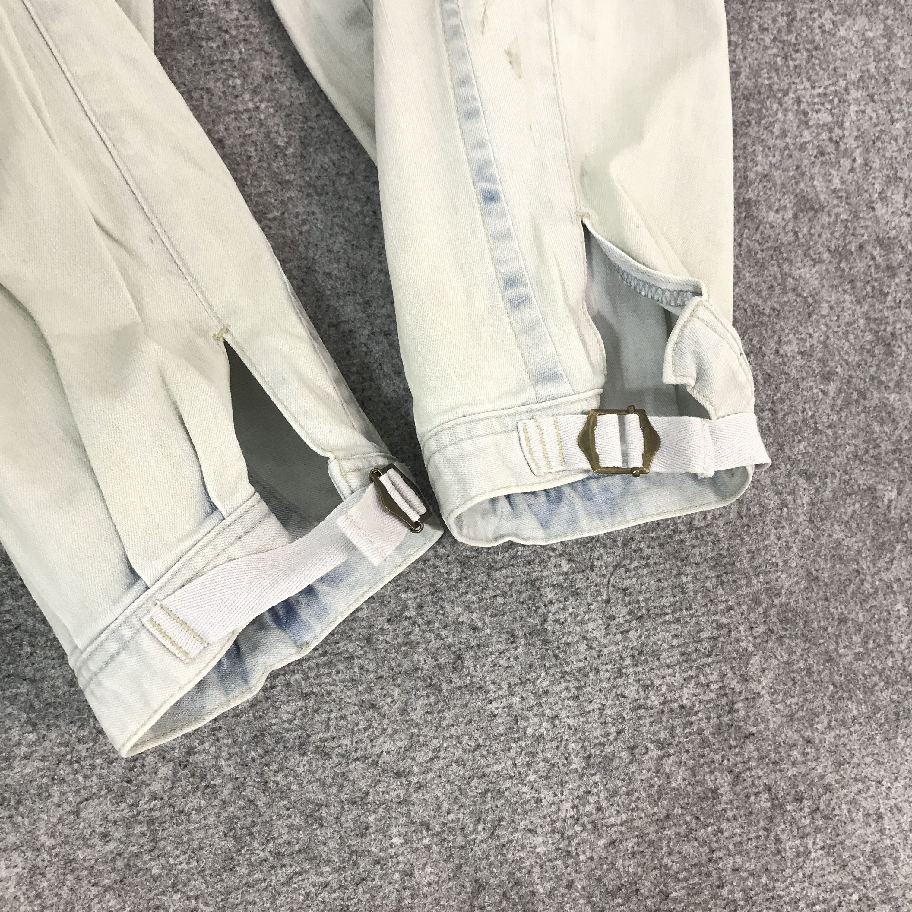 Japanese Brand purple&yellow Japan style baggy Balloon light wash pants Size US 29 - 14 Thumbnail