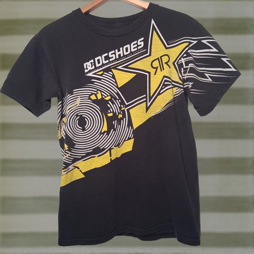Vintage VINTAGE DC Shoes x Rockstar Energy Drink Shirt Small Black Graphic Distressed Skate Shirt Men S Black Graphic Distressed Skate Size US S / EU 44-46 / 1 - 1 Thumbnail
