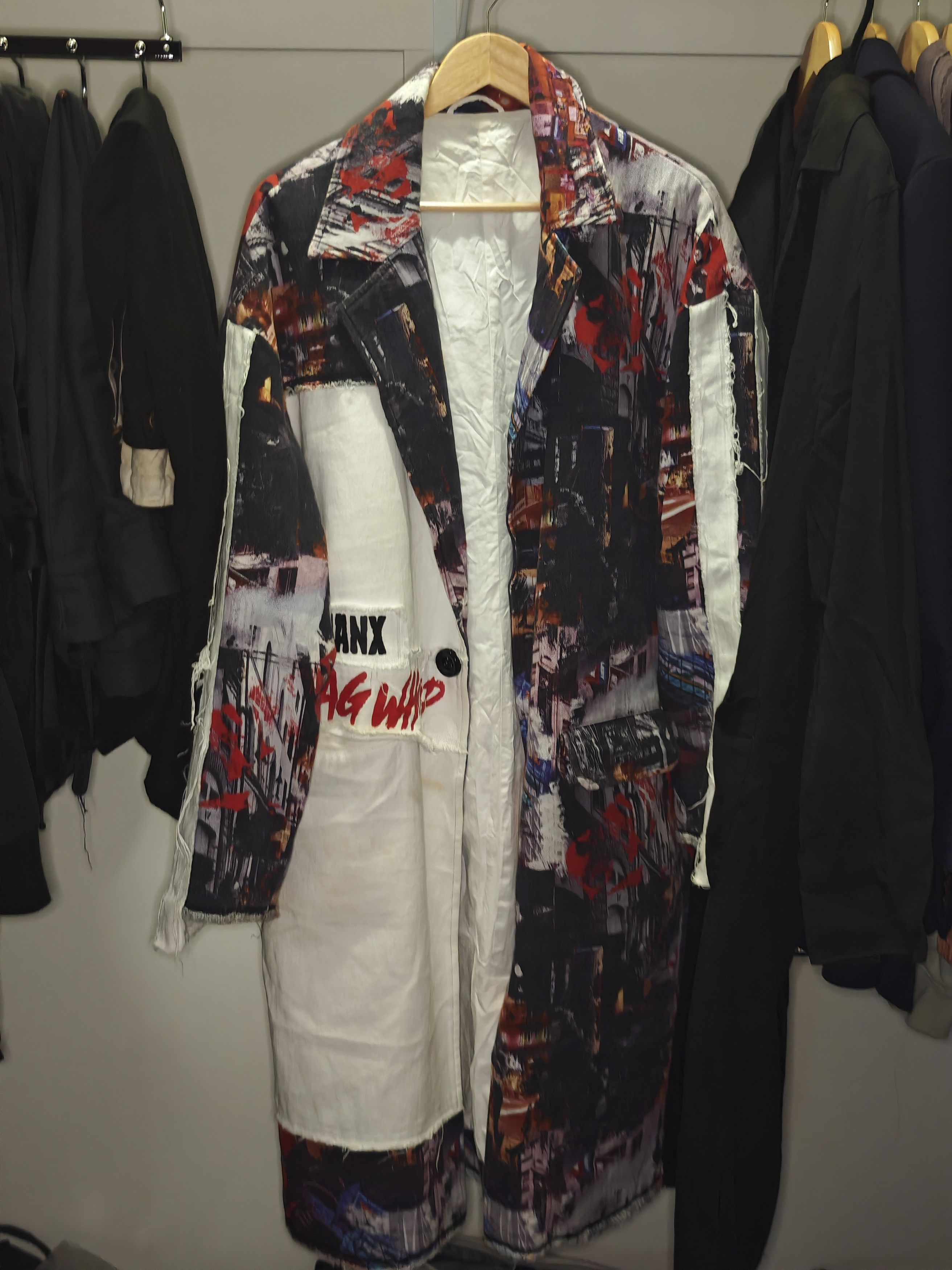 Other Patchwork Graffiti Art Coat - Bold Urban Streetwear Style Size US M / EU 48-50 / 2 - 1 Thumbnail