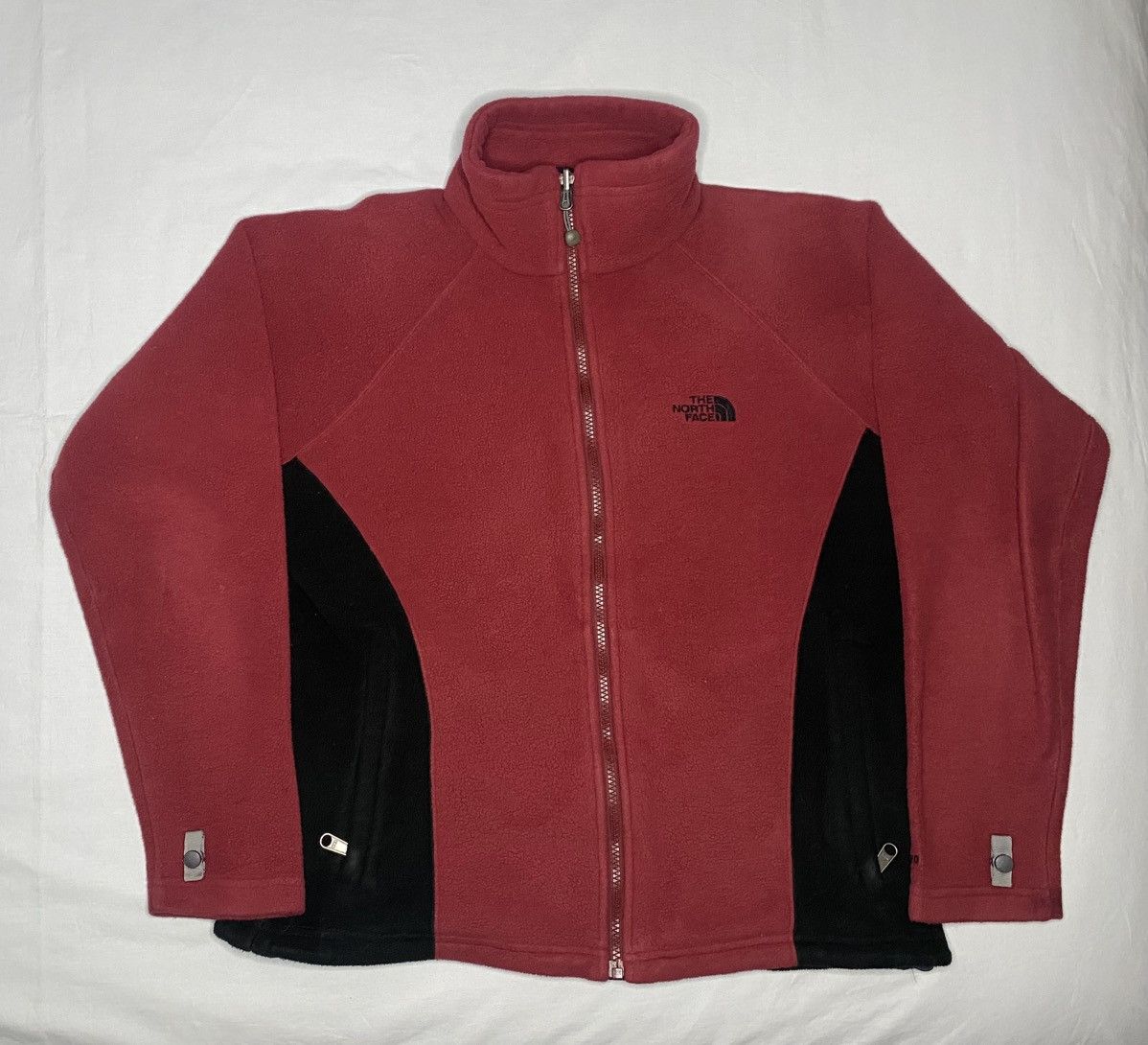 The North Face North Face Red Fleece Full Zip TKA 200 Womens Medium Zip Size M / US 6-8 / IT 42-44 - 3 Thumbnail