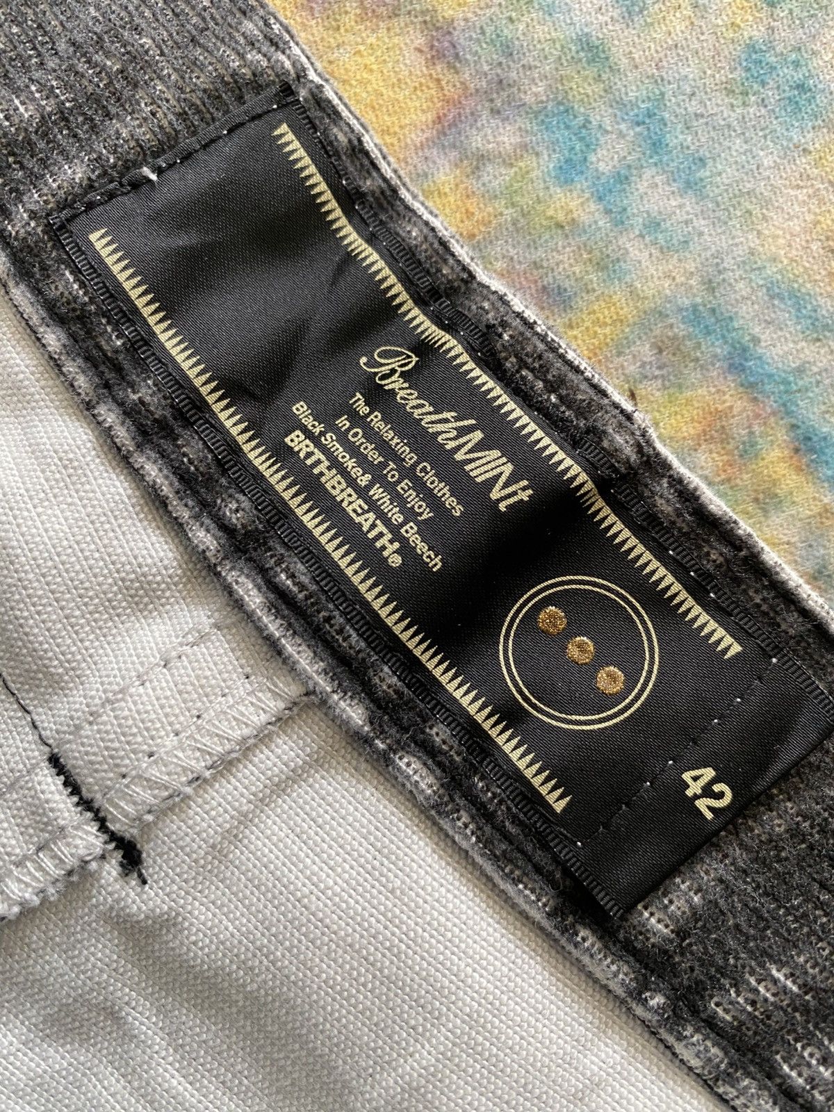Japanese Brand RARE! Twisted Leg Baggy Punk Corduroy Multi Pocket Pant Size US 35 - 6 Thumbnail