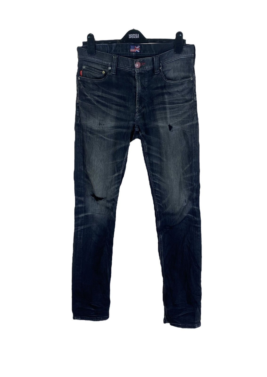 If Six Was Nine × Japanese Brand Japanese Brand Skinny R.P.T by Rupert Distressed Flare Jeans Size US 32 / EU 48 - 2 Thumbnail