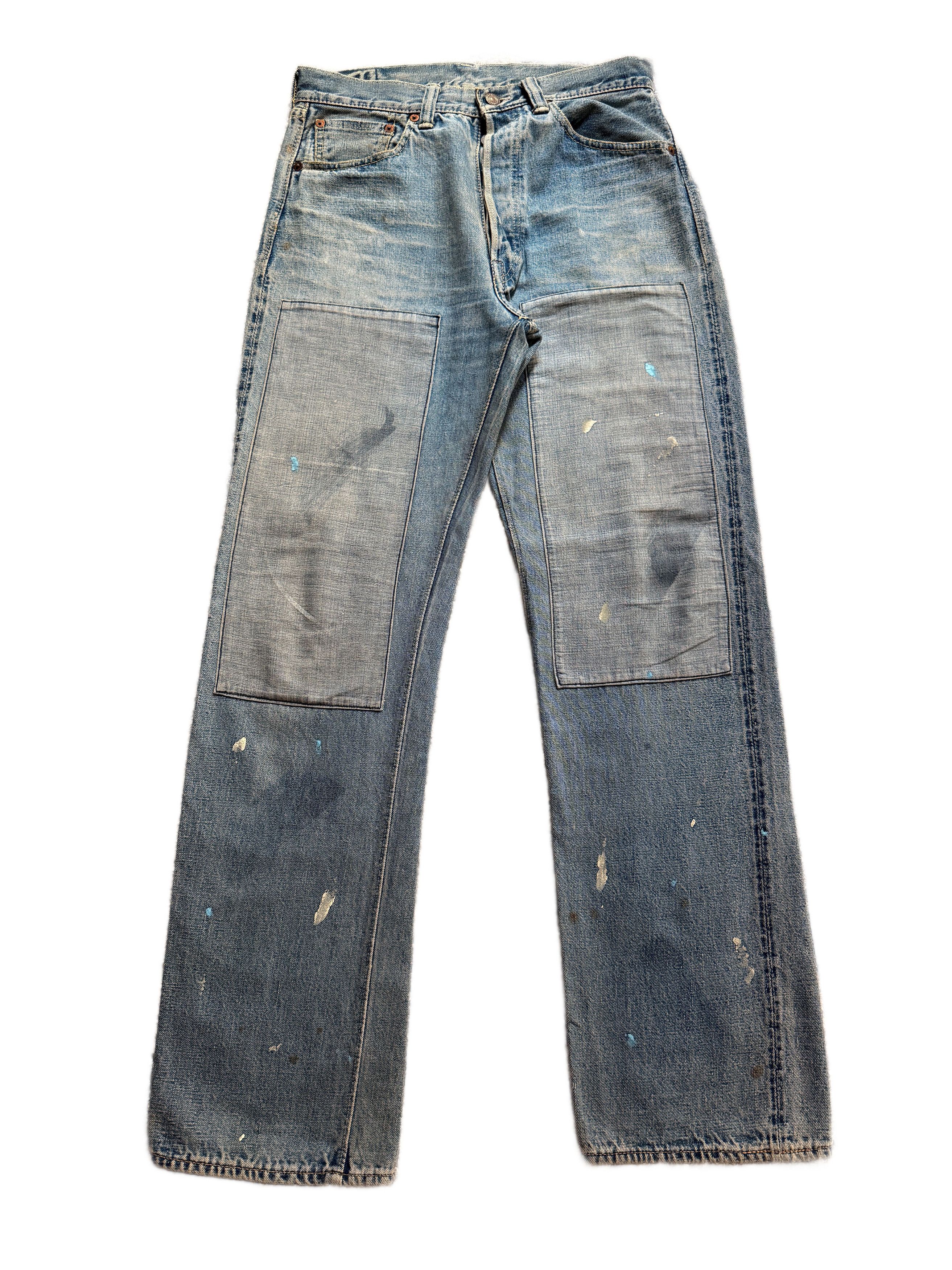 Japanese Brand × Vintage × Warehouse Warehouse Japan Double Knee Vintage Jeans Punk Grunge Chrome Size US 30 / EU 46 - 1 Thumbnail