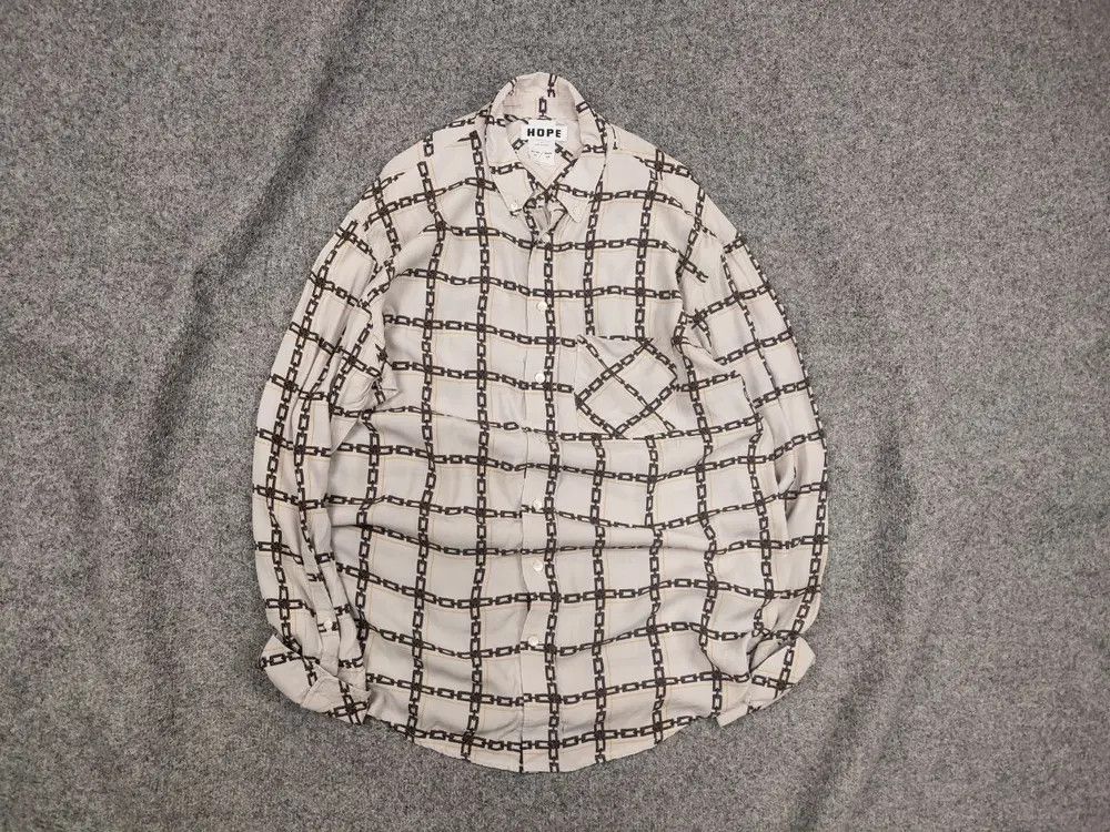 Hope Hope design Unisex Mash Button Shirt Oversized Logo chain Size US M / EU 48-50 / 2 - 1 Thumbnail