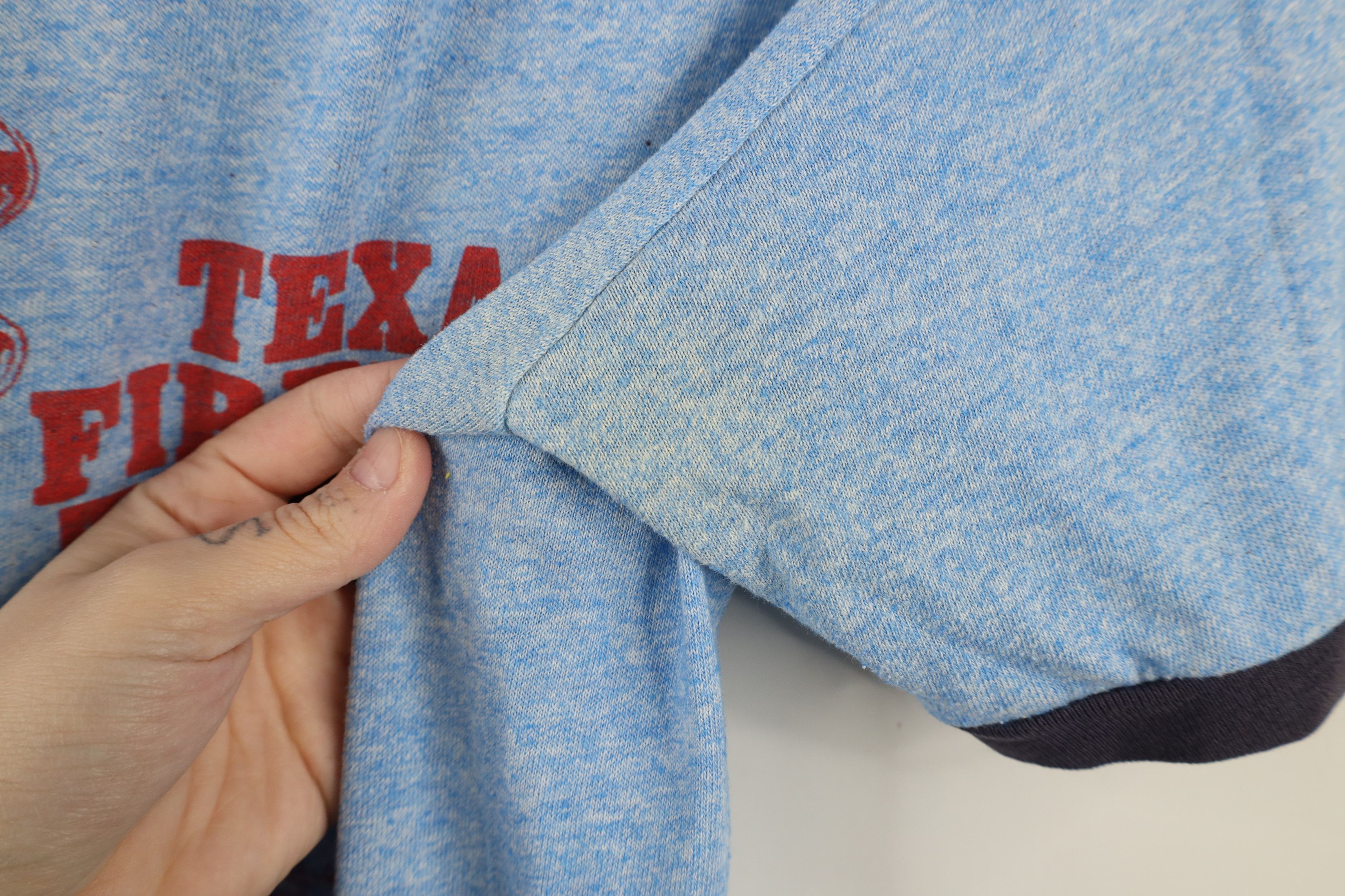 Russell Athletic × Vintage Vintage 90s Russell Athletic School Ringer T-Shirt Blue USA Size US M / EU 48-50 / 2 - 7 Thumbnail