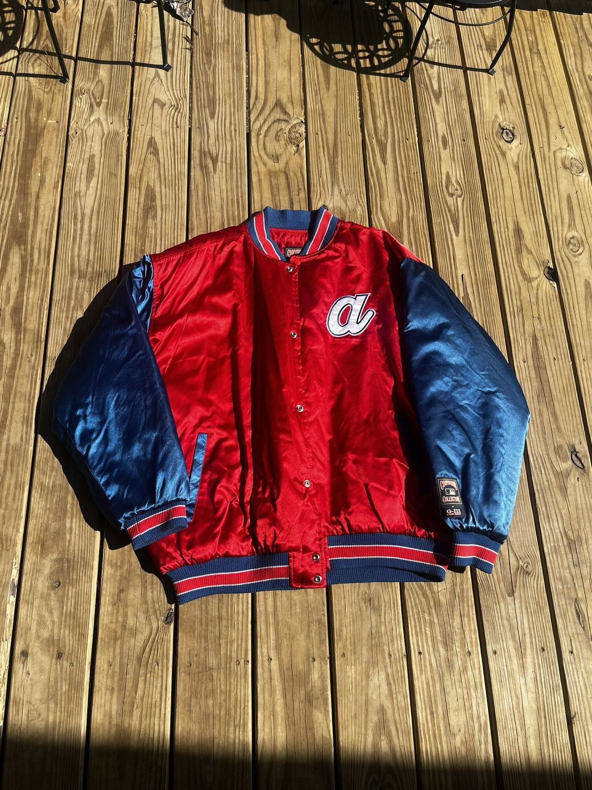 MLB Vtg Atlanta Braves Satin Jacket Size US XXL / EU 58 / 5 - 1 Thumbnail