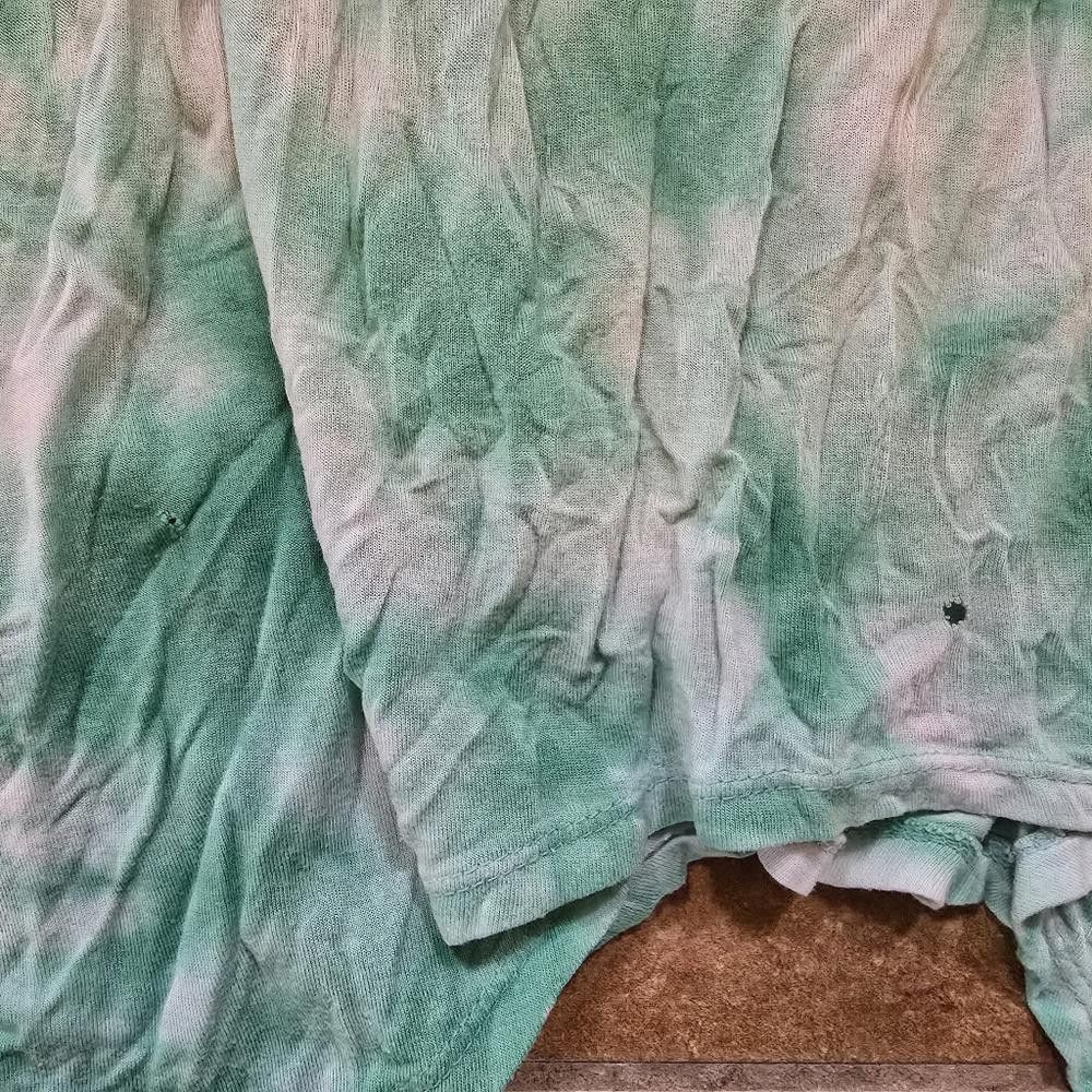 Designer Green Asymmetrical Tie Dyed VA Tank Size M / US 6-8 / IT 42-44 - 4 Thumbnail