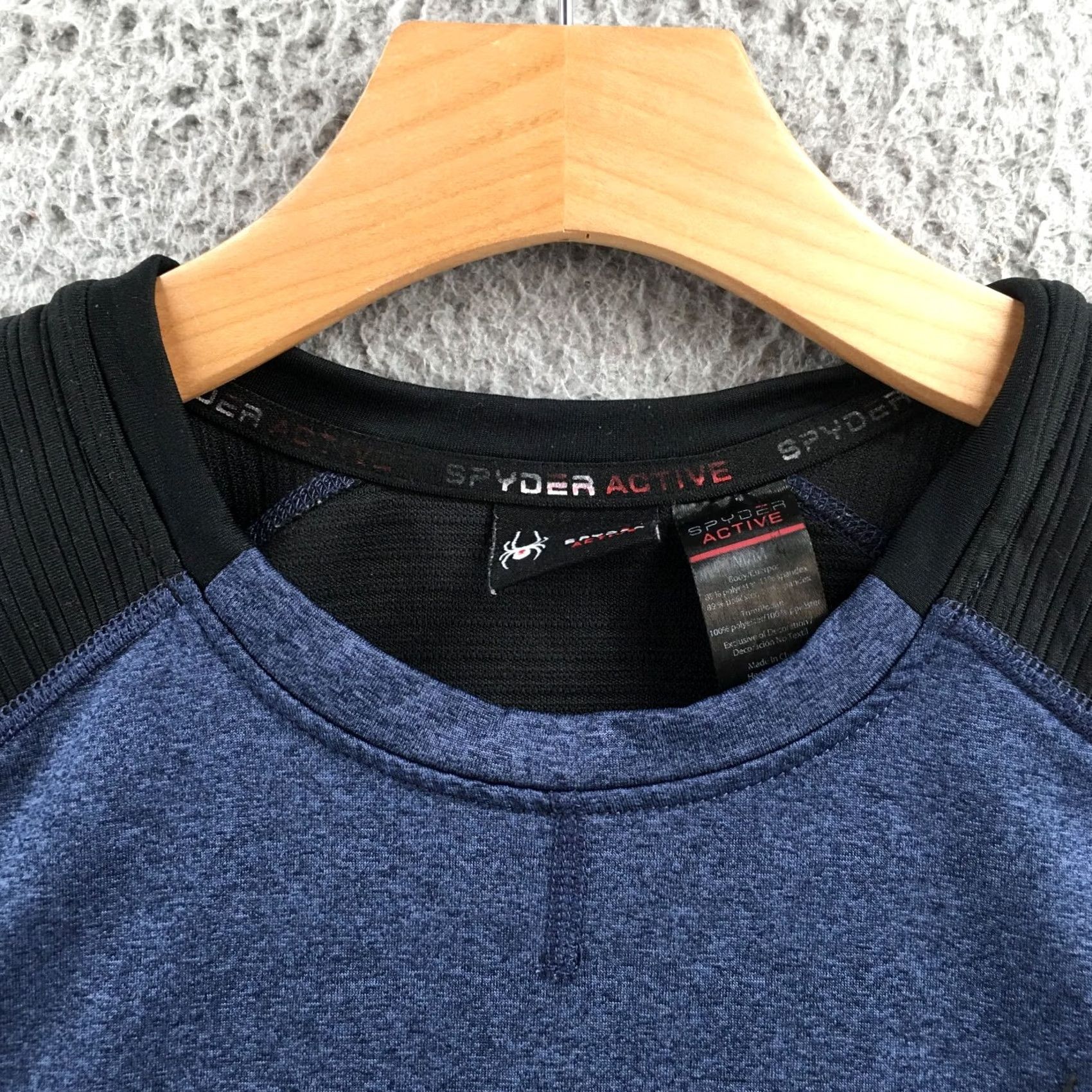 Spyder Spyder Active Sweatshirt Mens Medium Blue Black Crew Neck Long Sleeve Pullover Size US M / EU 48-50 / 2 - 3 Thumbnail