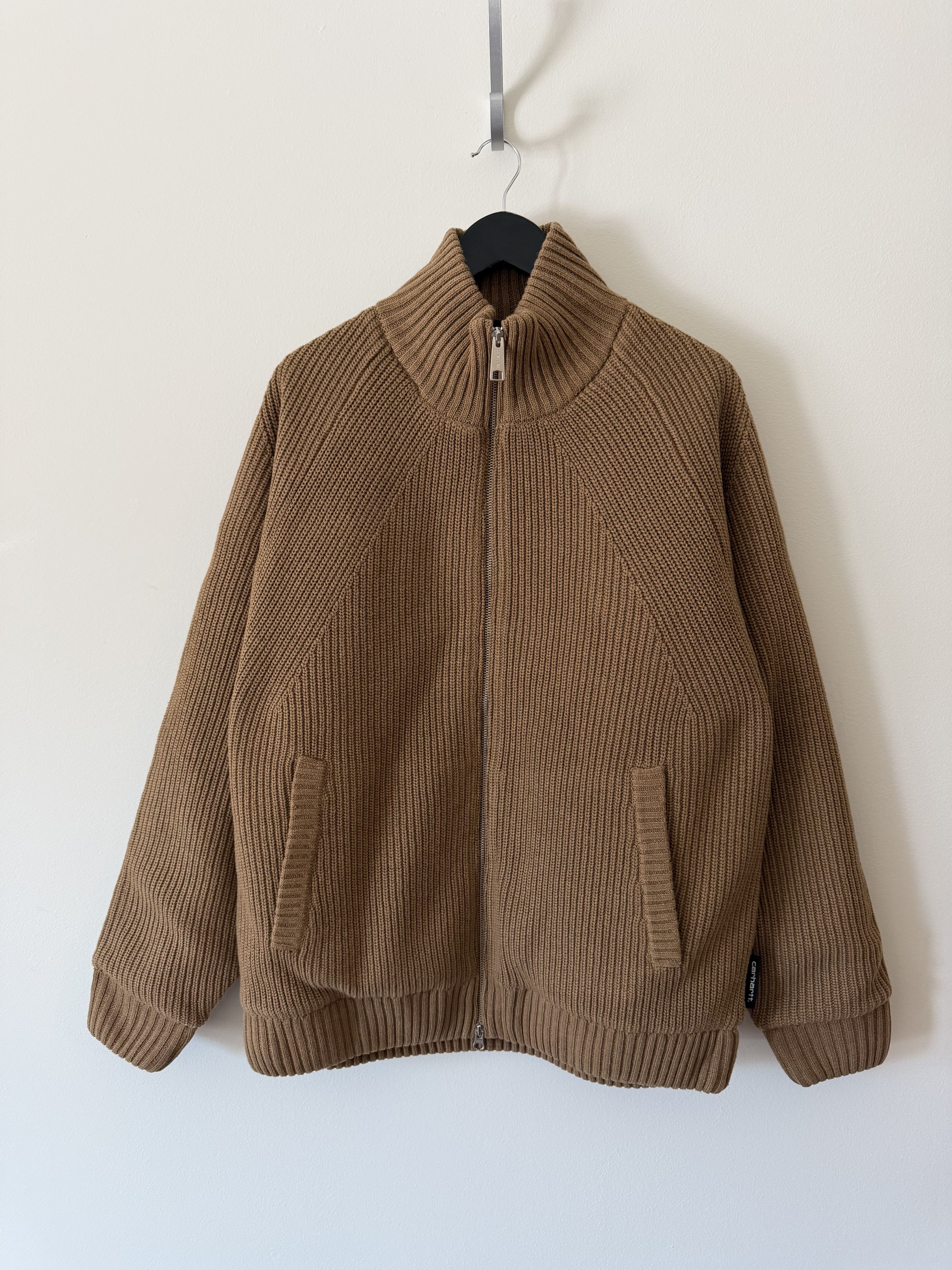 Carhartt Wip Carhartt WIP Banley Sweater Jacket in Peanut Brown Size US XL / EU 56 / 4 - 1 Thumbnail