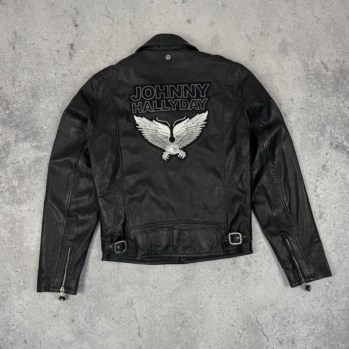 Schott Rare Schott Perfecto Johnny Hallyday Leather Biker Jacket Size US M / EU 48-50 / 2 - 12 Thumbnail