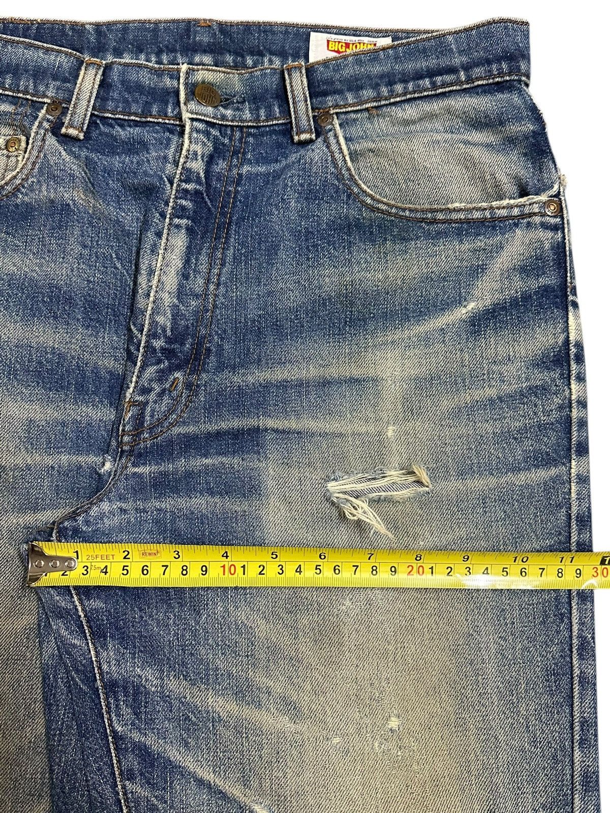 Big John Vintage Big John Classic Mud Wash Style Distress Baggy Jeans Size US 33 - 16 Thumbnail