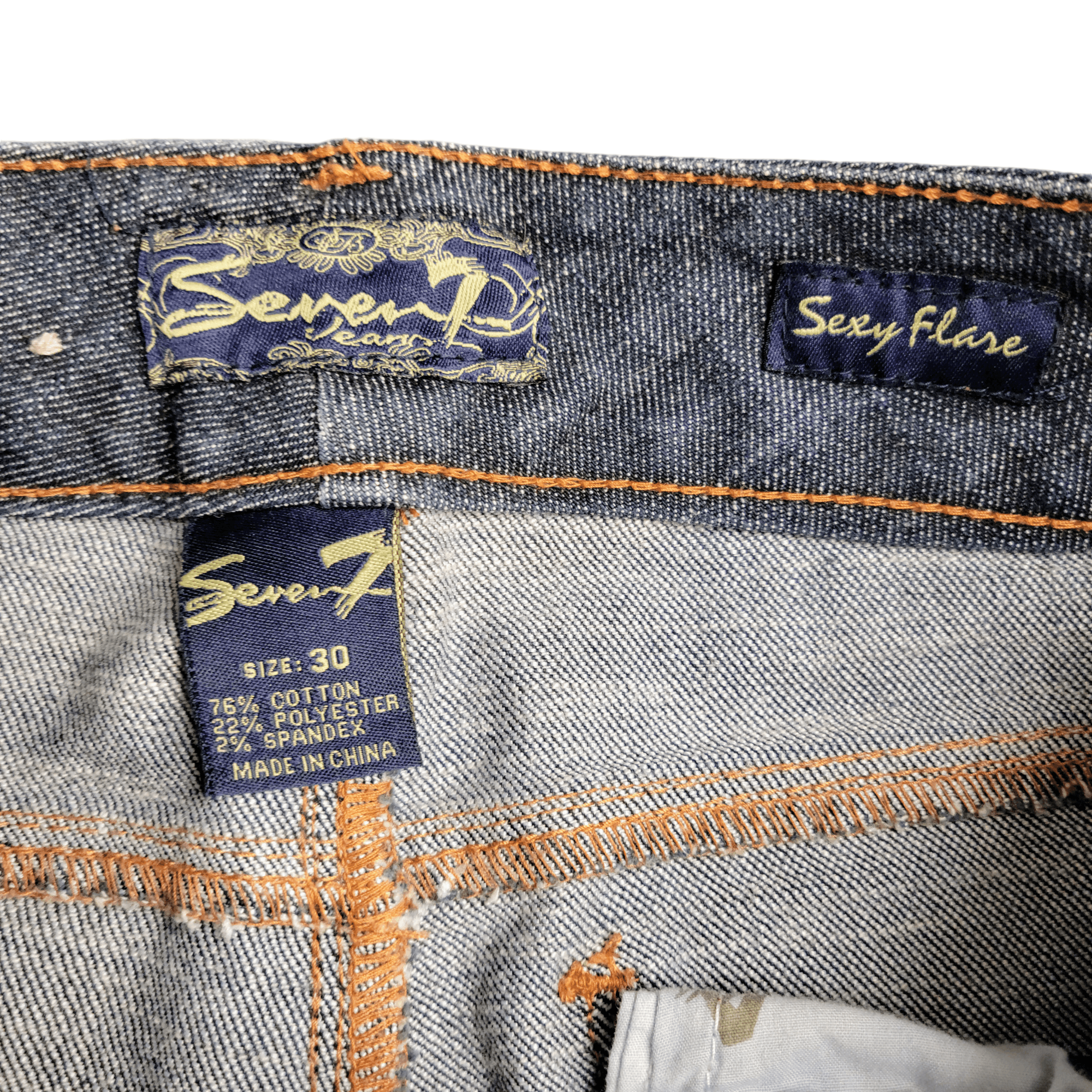 Seven 7 Seven 7 Jeans Sexy Flare Blue Jeans Size 30" / US 8 / IT 44 - 5 Thumbnail