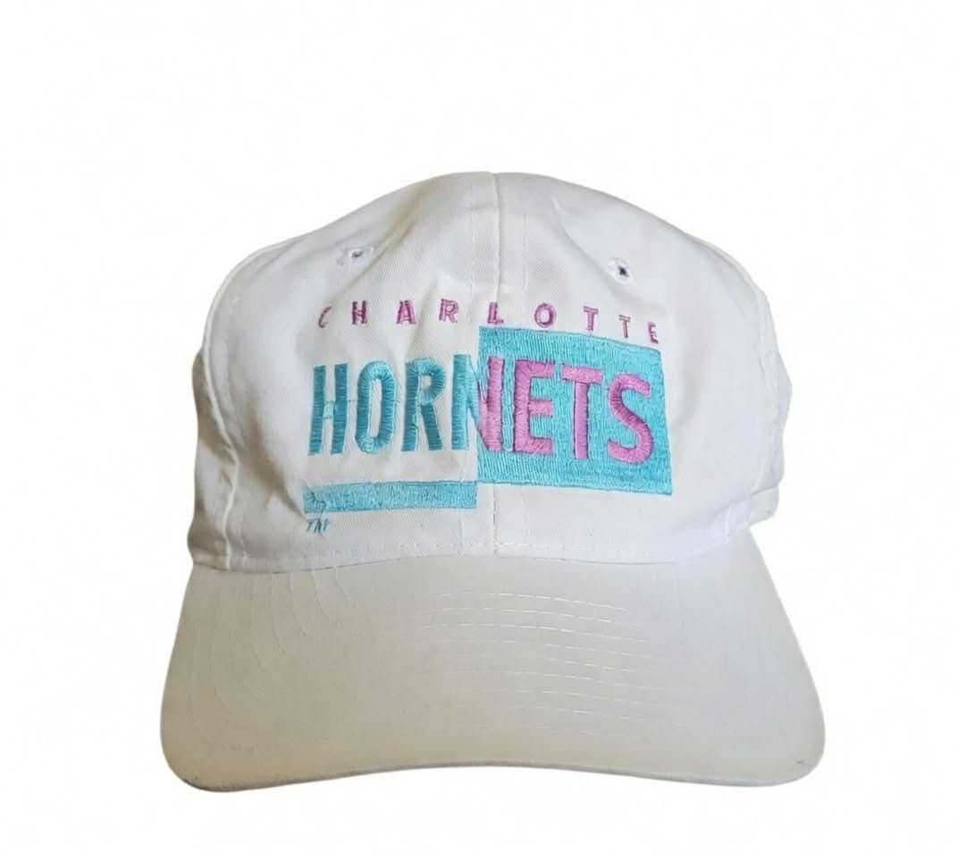 Other Vtg 90s Charlotte Hornets AJD Signature Snapback Hat Size ONE SIZE - 1 Thumbnail