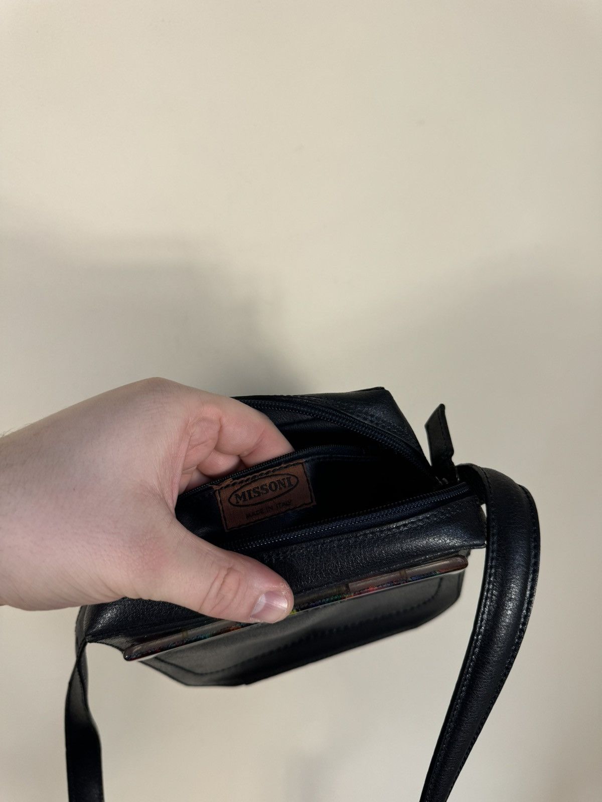 Missoni × Vintage Vintage Missoni Leather Messenger Bag Size ONE SIZE - 5 Thumbnail