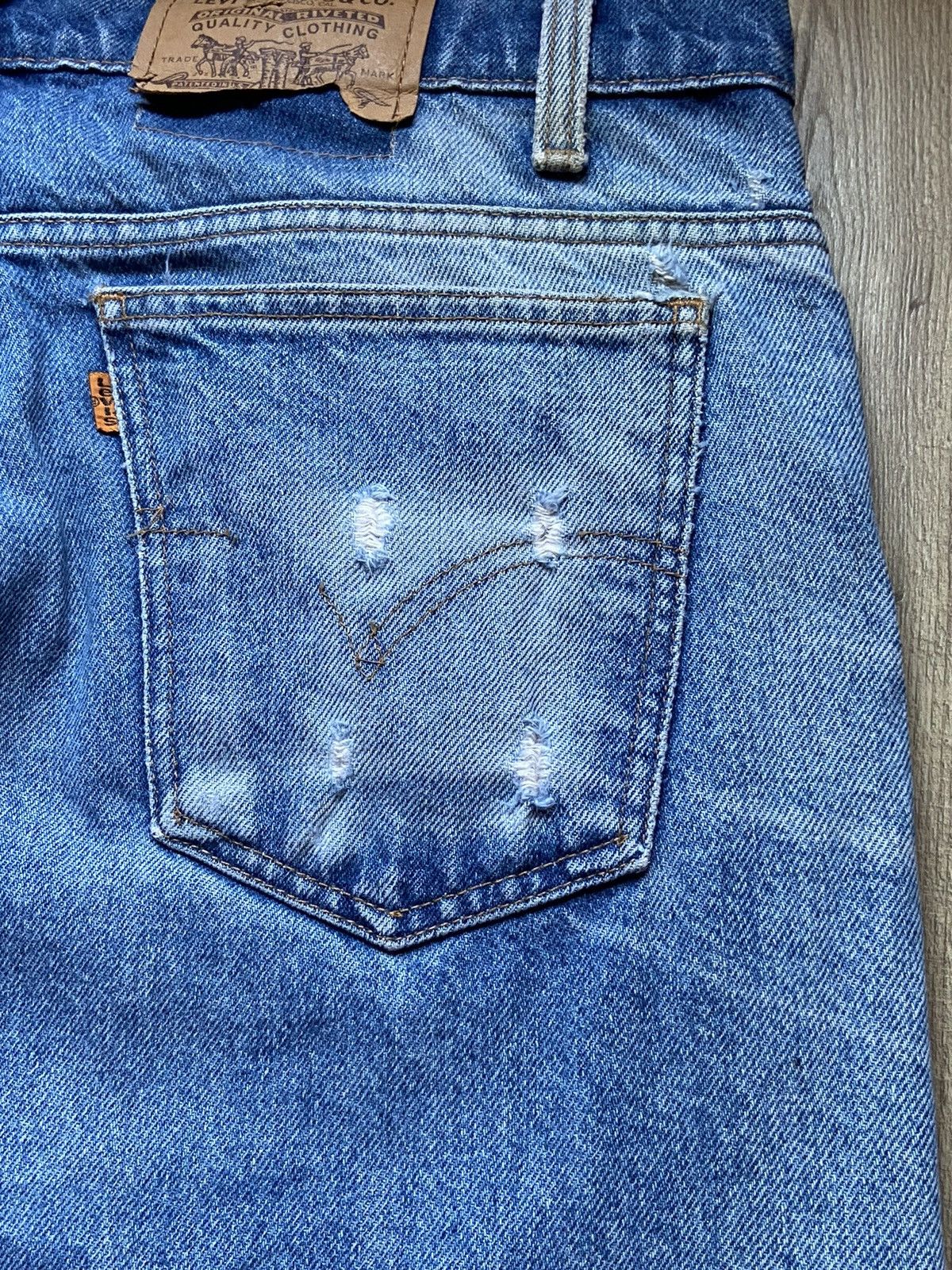 Levi's Vintage Levi’s FADED 505 Orange Tab 1996 Jeans 36x29.5 90s Size US 36 / EU 52 - 11 Thumbnail