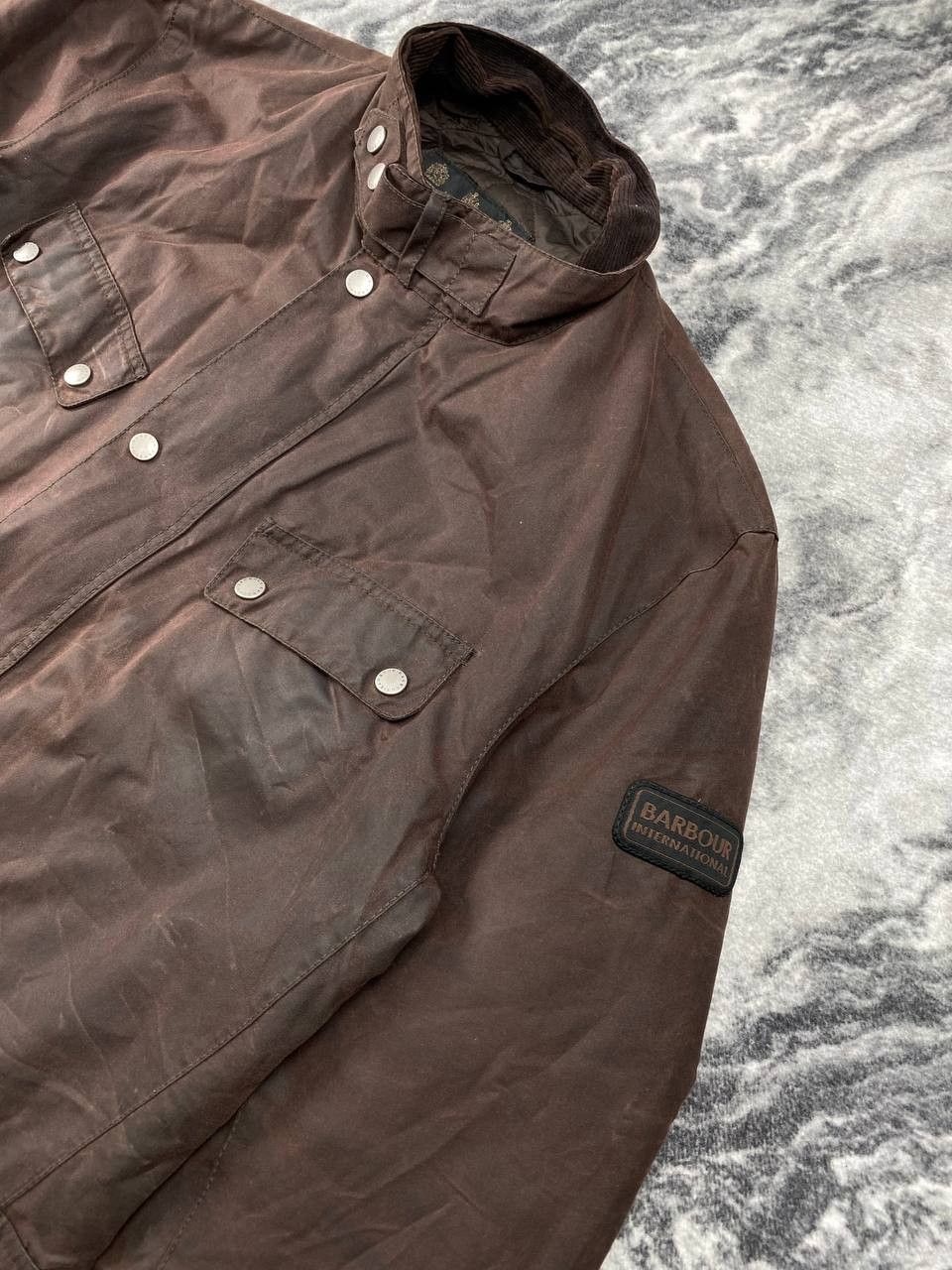 Barbour Barbour International Duke Wax Jacket Men Size XL Brown Size US XL / EU 56 / 4 - 2 Thumbnail