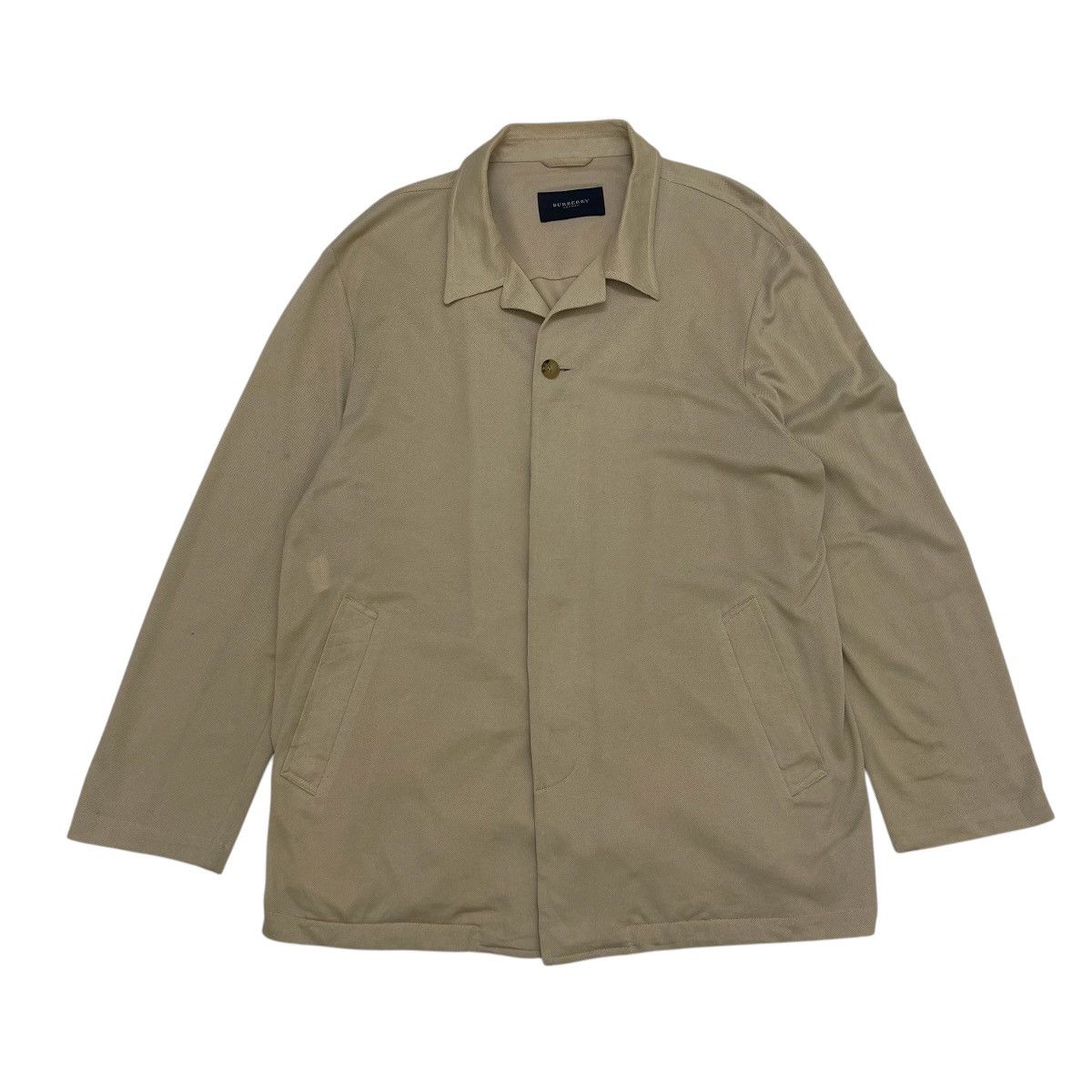 Burberry Vintage Burberry Linen Button Jacket Size US XL / EU 56 / 4 - 2 Thumbnail