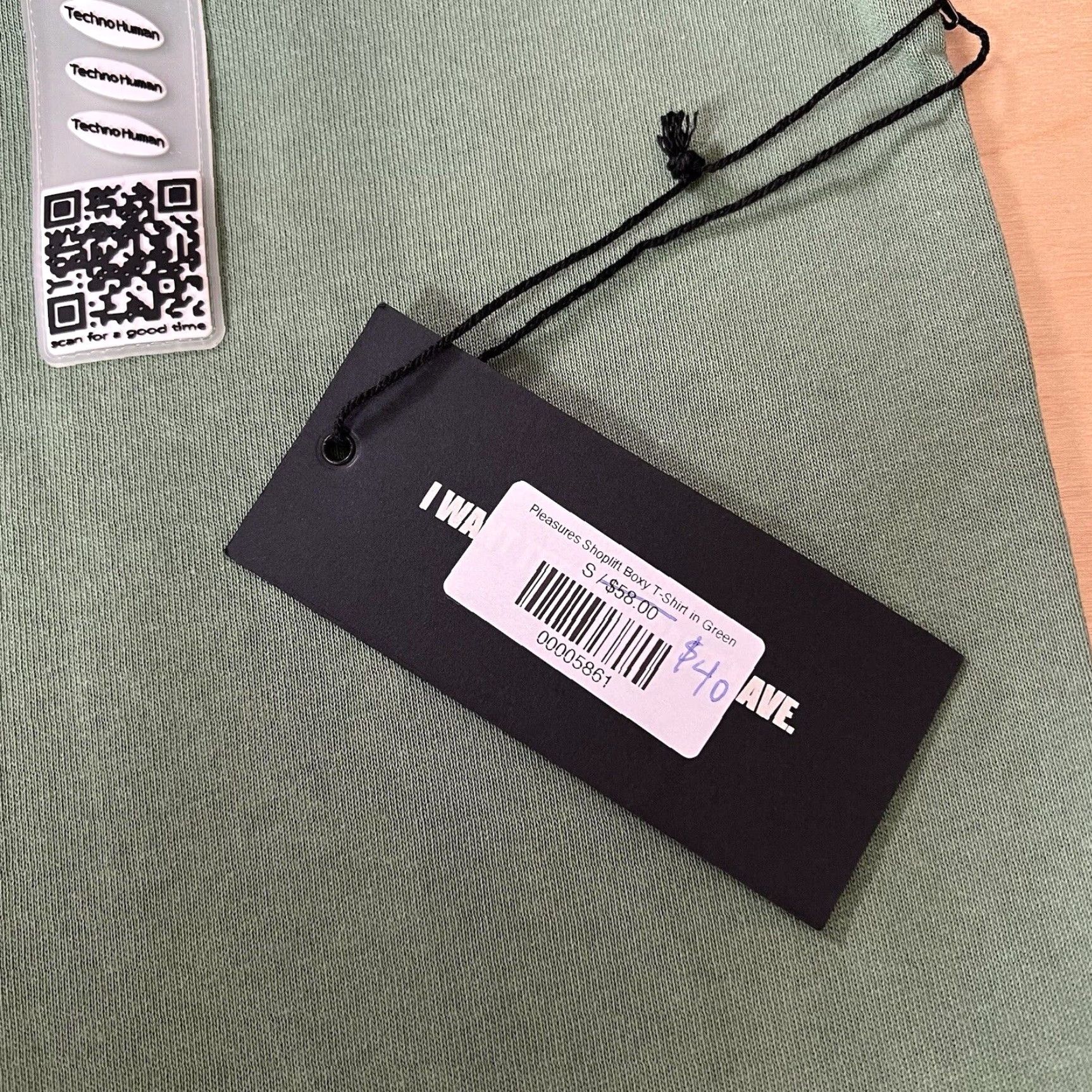 Pleasures Pleasures Boxy Shirt Small Green T-Shirt Short Sleeve Cotton Men USA Logo Round Neck All Seasons Size US S / EU 44-46 / 1 - 5 Thumbnail