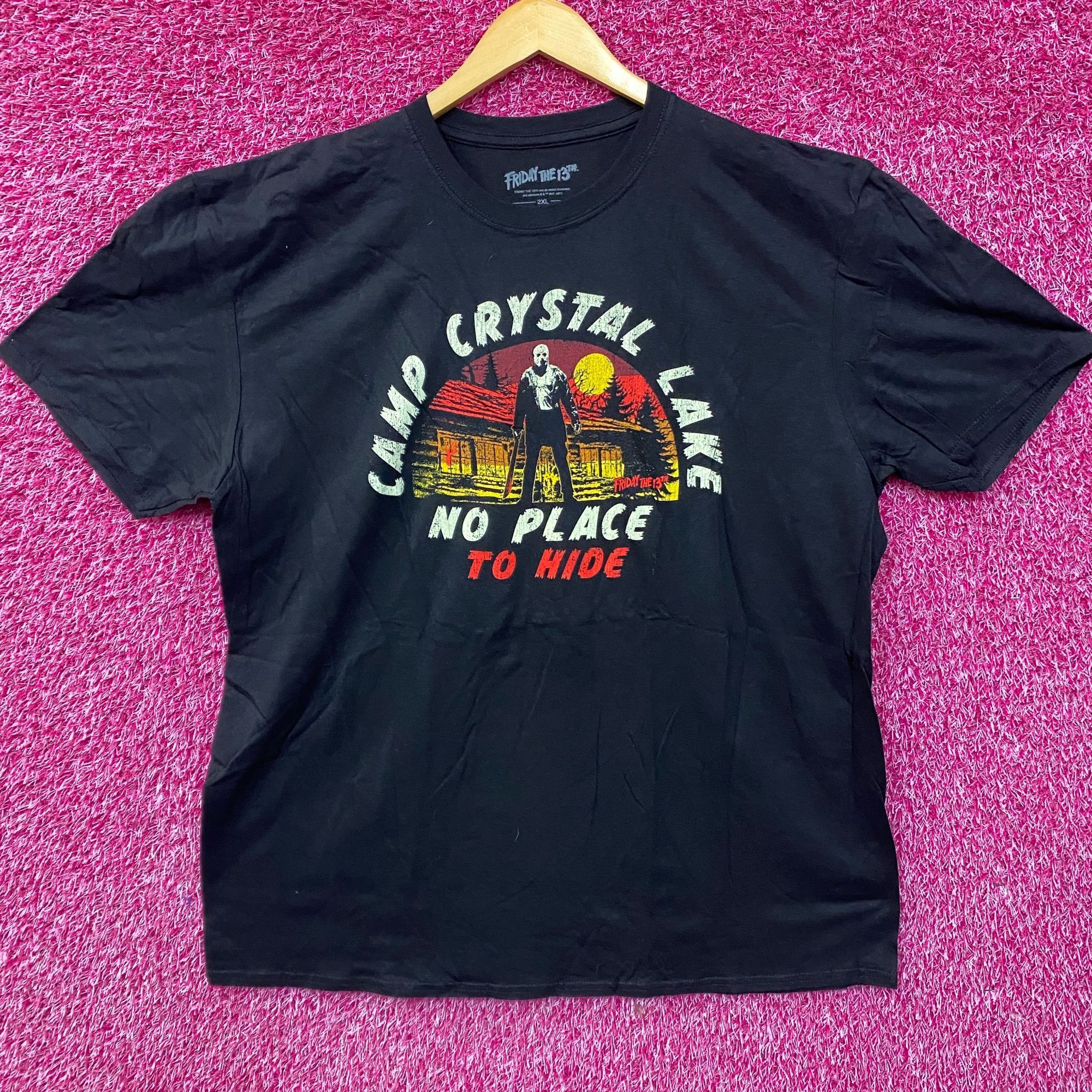 Other Friday The 13th Jason Camp Crystal Lake No Place To Hide T-S Size US XXL / EU 58 / 5 - 1 Thumbnail