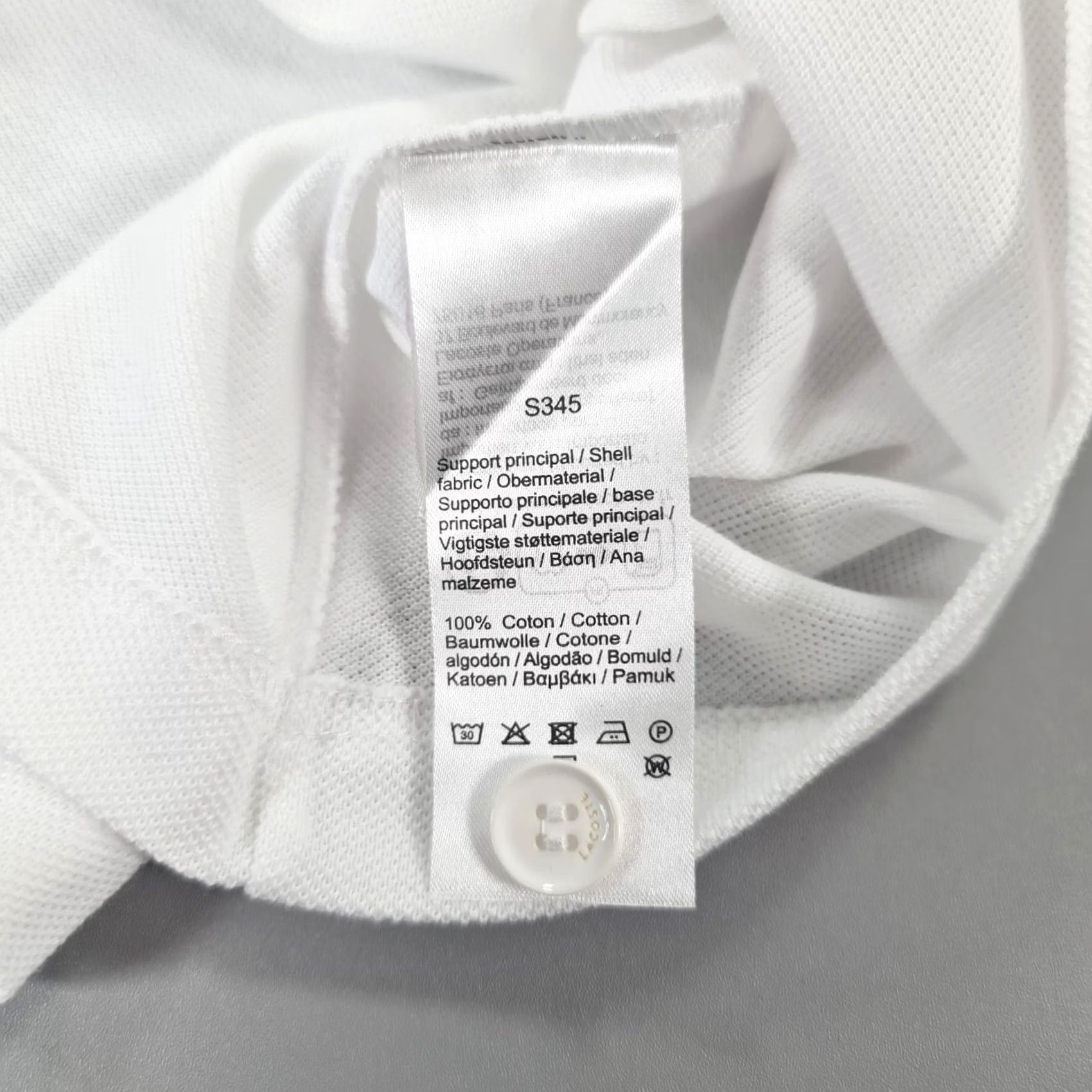 Lacoste Lacoste Polo Shirt Men White 2XL Cotton Pique Collared Short Sleeve Button Logo Casual Tee Size US XXL / EU 58 / 5 - 8 Thumbnail