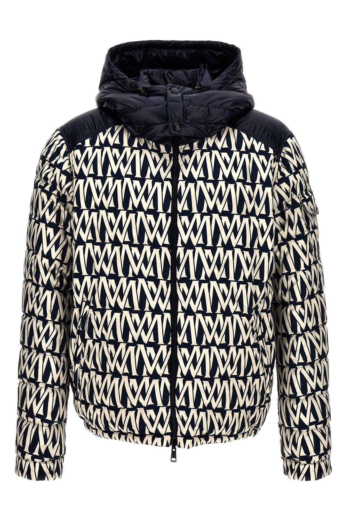 image of Moncler 'tablasses' Down Jacket in White/Black, Men's (Size XL)