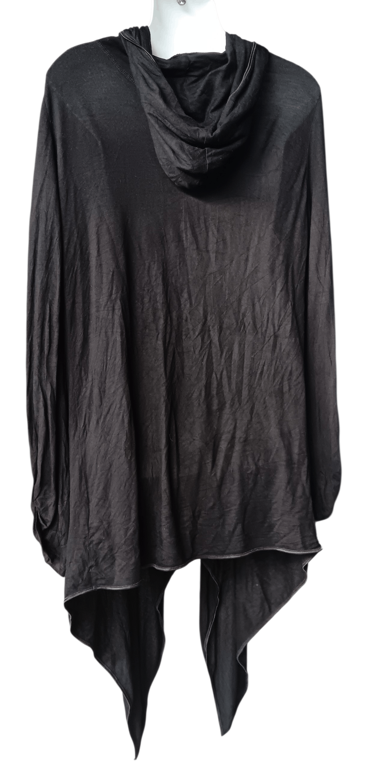 Japanese Brand CLOSSHI ASYMMETRICAL PUNK STYLE HOODED CARDIGAN Size M / US 6-8 / IT 42-44 - 2 Thumbnail