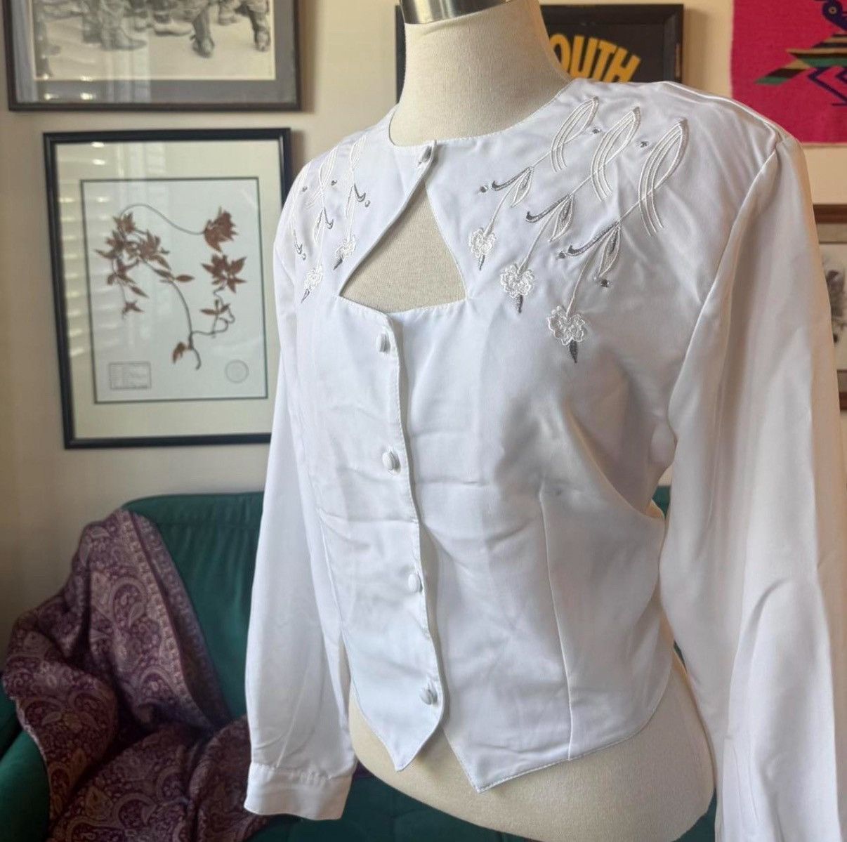 Other Authentic Ranchwear Western Blouse Size M / US 6-8 / IT 42-44 - 2 Thumbnail