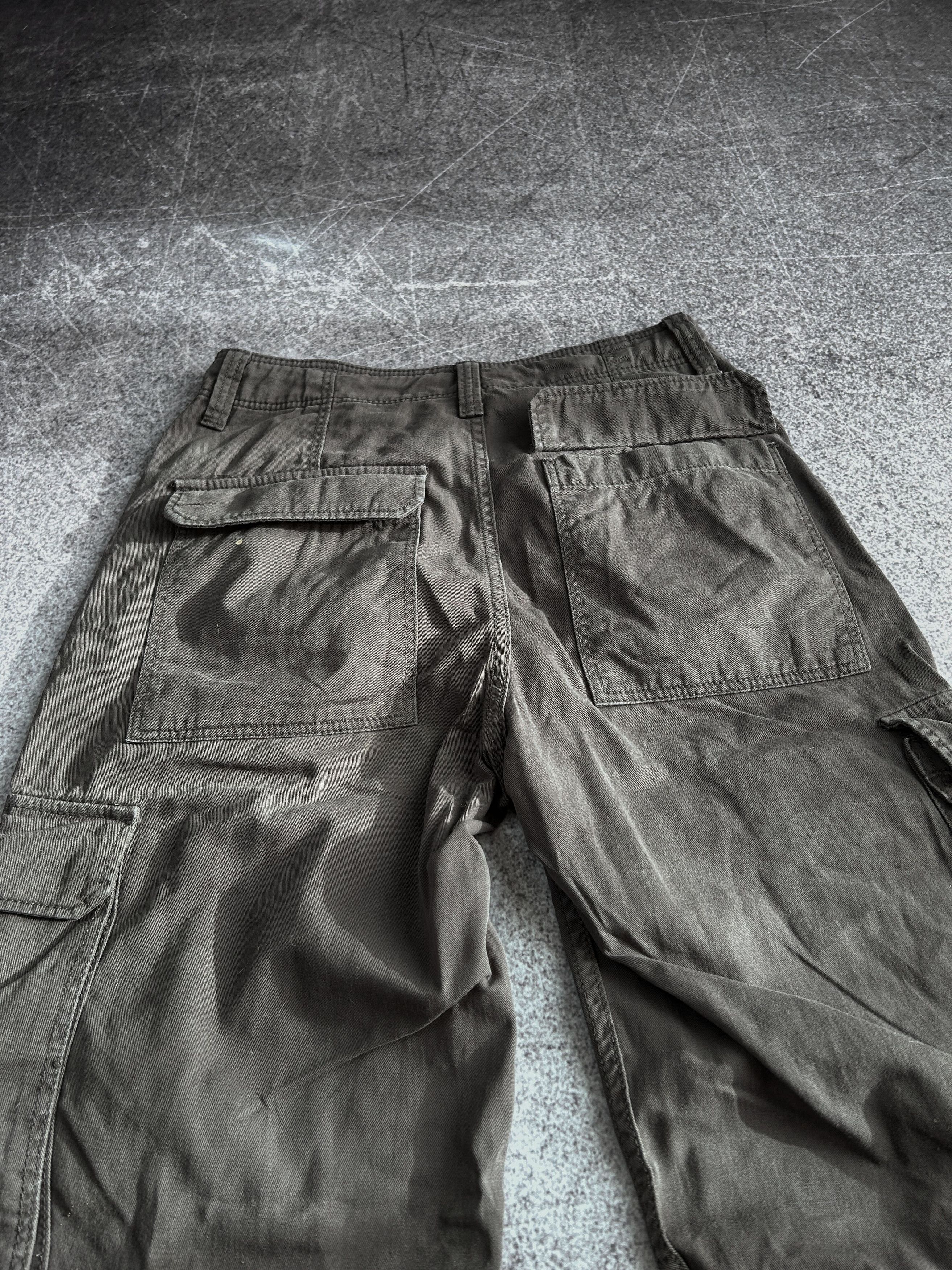 Vintage RARE RICK OWENS RAF SIMONS STYLE CARGO FADED JEANS 90S Size US 30 / EU 46 - 7 Thumbnail